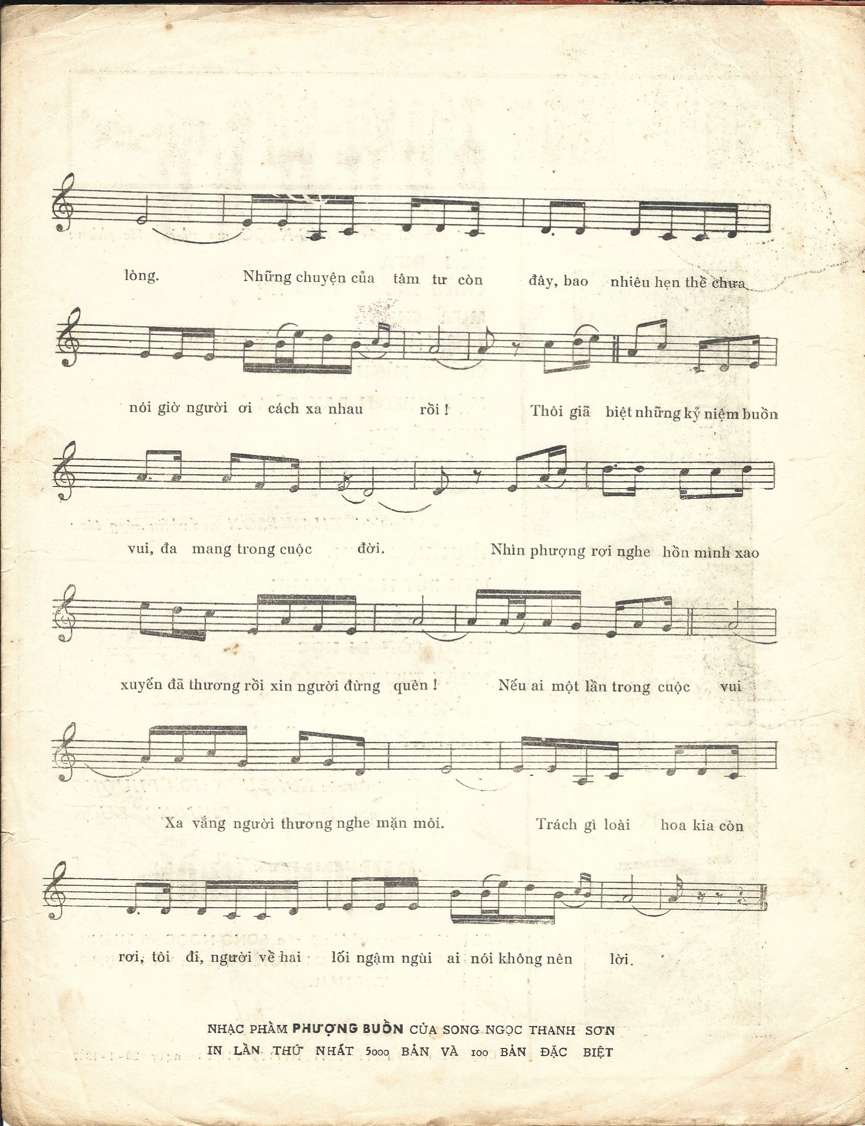 Page 3 of Sheet music PDF Phượng buồn - Thanh Sơn