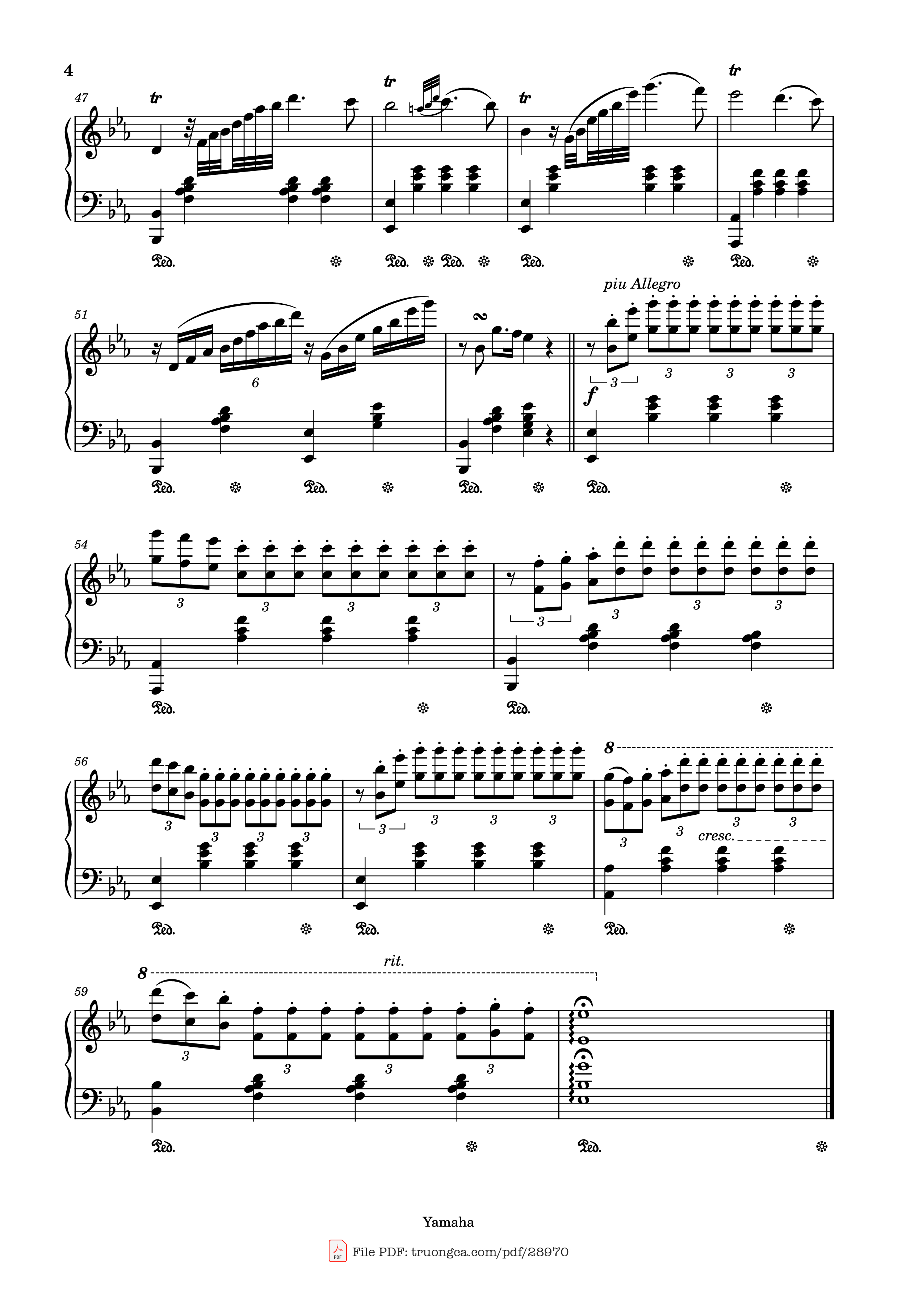 Page 4 of Sheet music PDF Piano La priere d