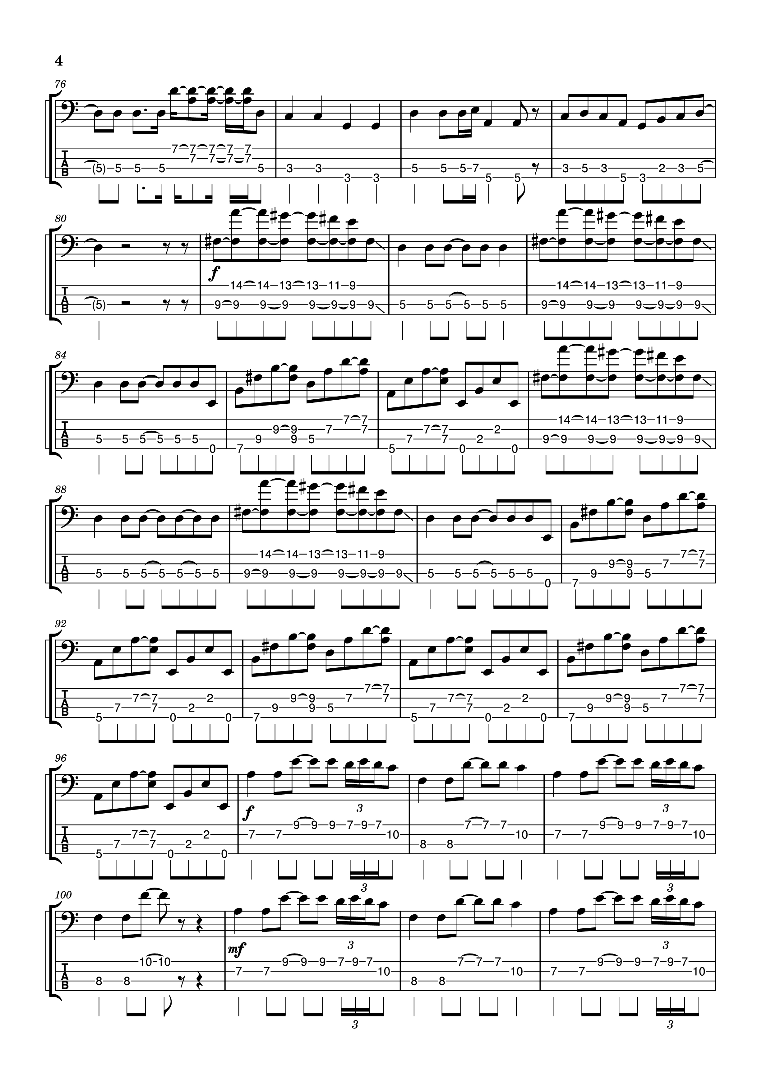 Page 4 of Sheet music PDF Guitar Tab Californication Guitar TAB - RHCP / ded0inside