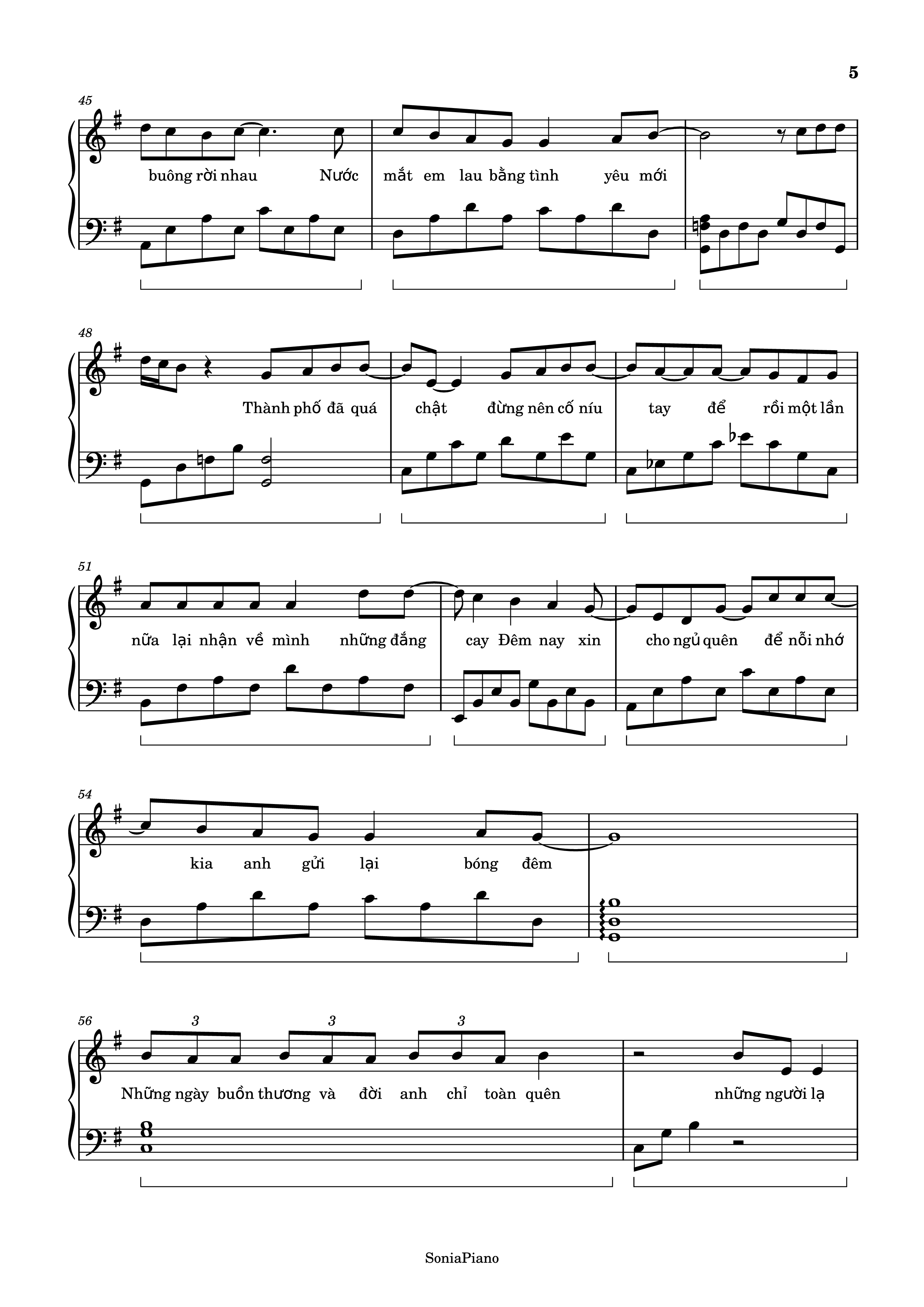 Page 5 of Sheet music PDF Nước Mắt Em Lau Bằng Tình Yêu Mới Piano - Da Lab