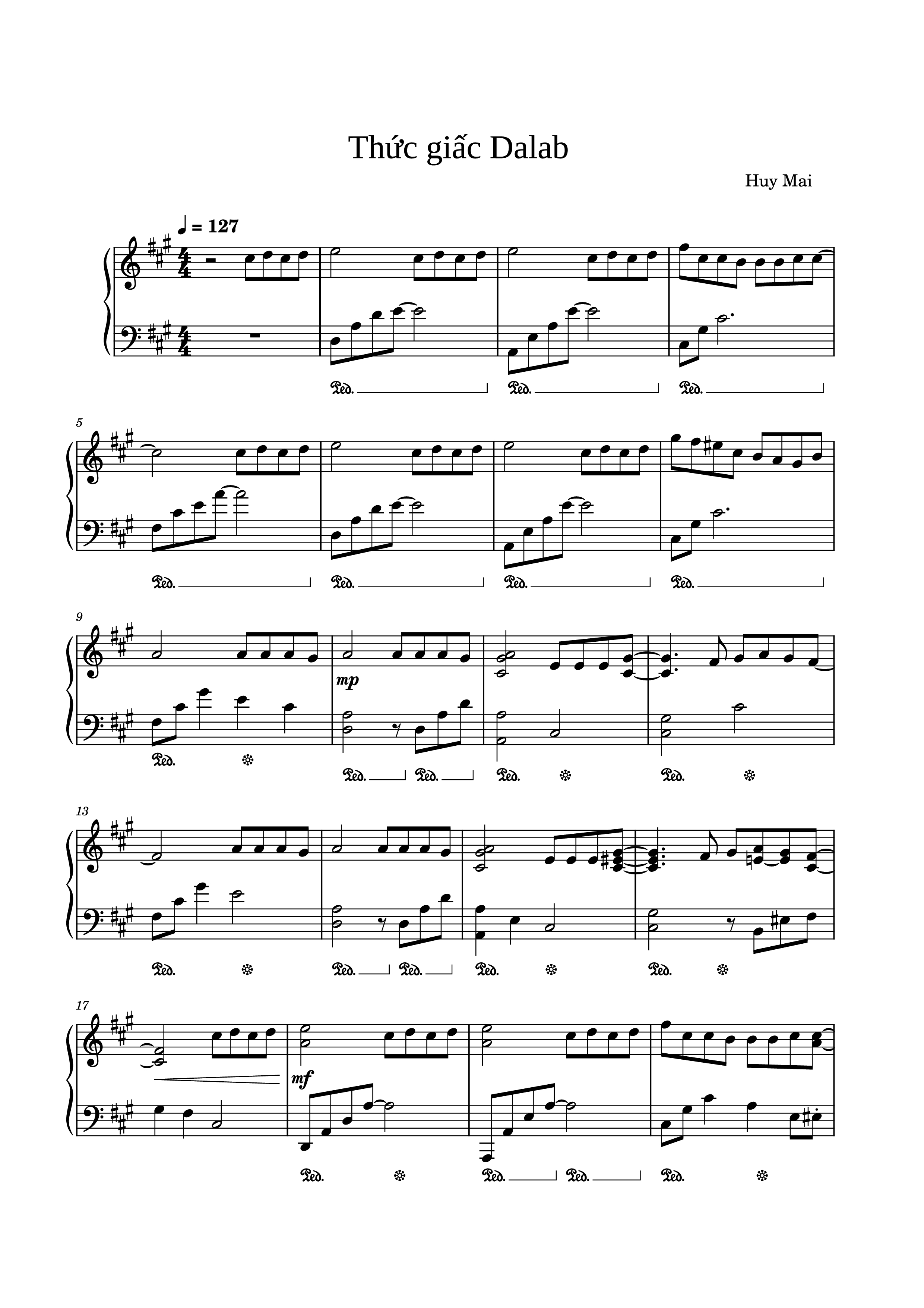 Sheet PDF of Thức giấc (Tone gốc) Piano