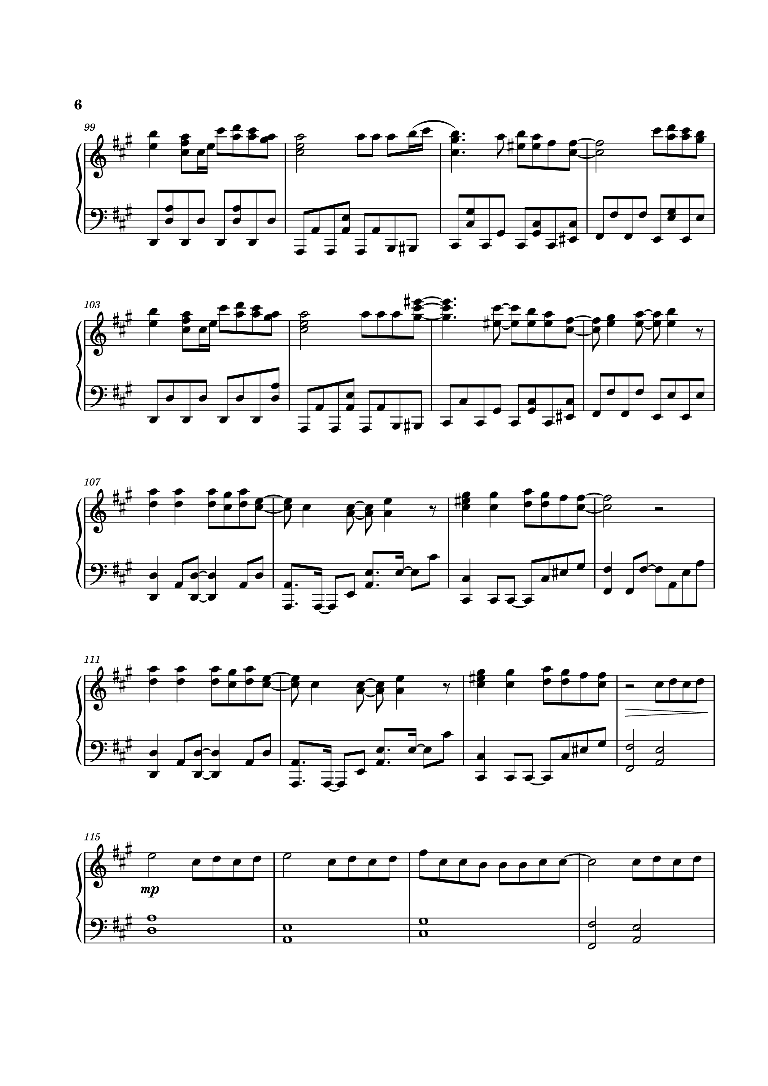 Page 6 of Sheet music PDF Thức giấc (Tone gốc) Piano - DaLAB