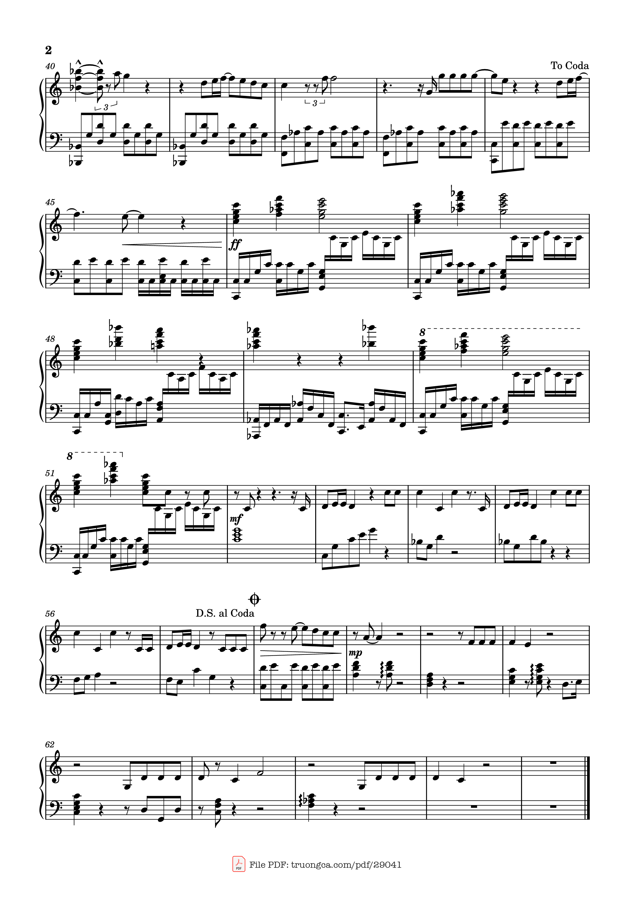 Page 2 of Sheet music PDF Piano Zhèyàng hěn hǎo / It‘s fine this way (Isha
