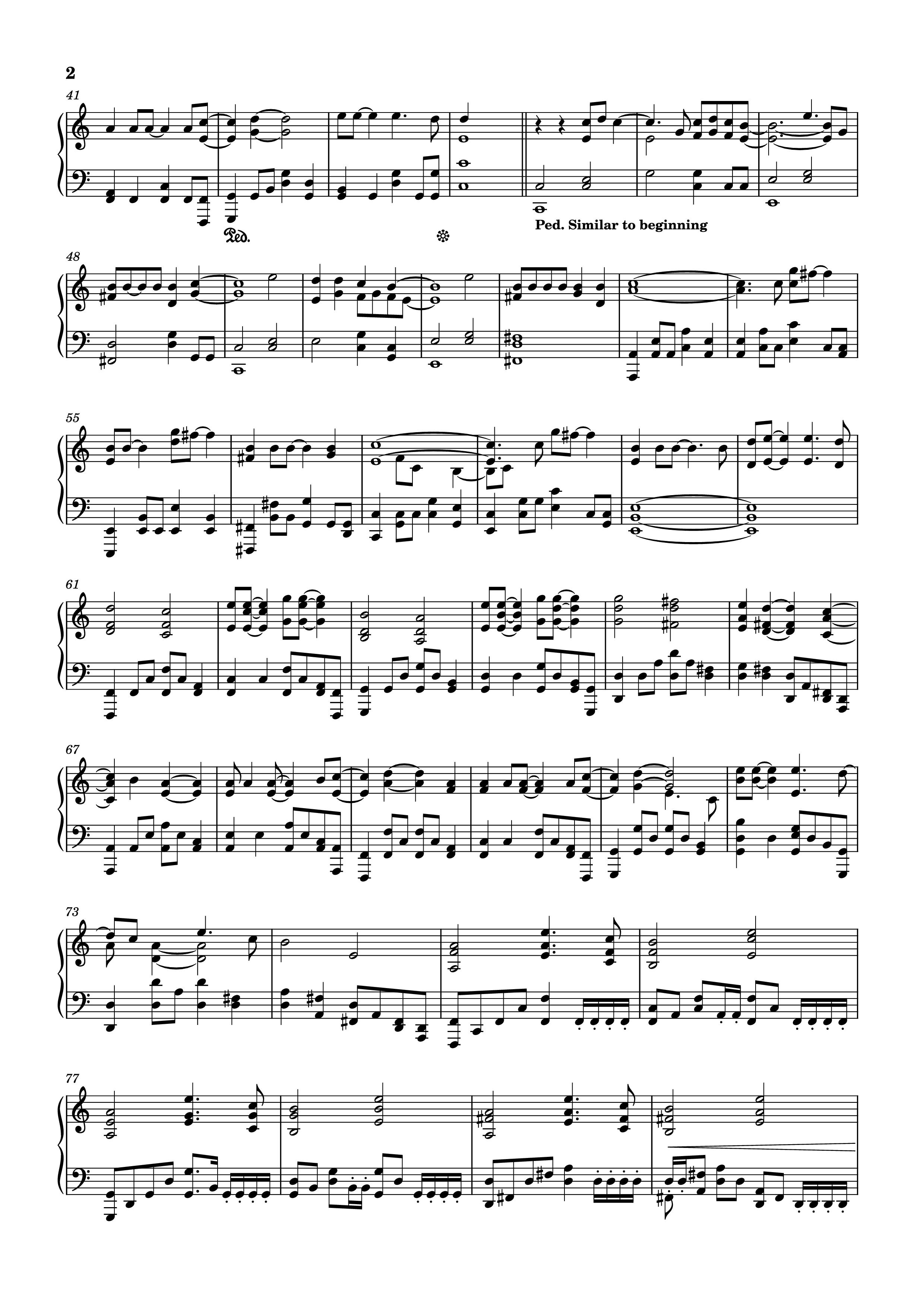 Page 2 of Sheet music PDF Piano The Line Piano - Artist: Twenty One Pilot
