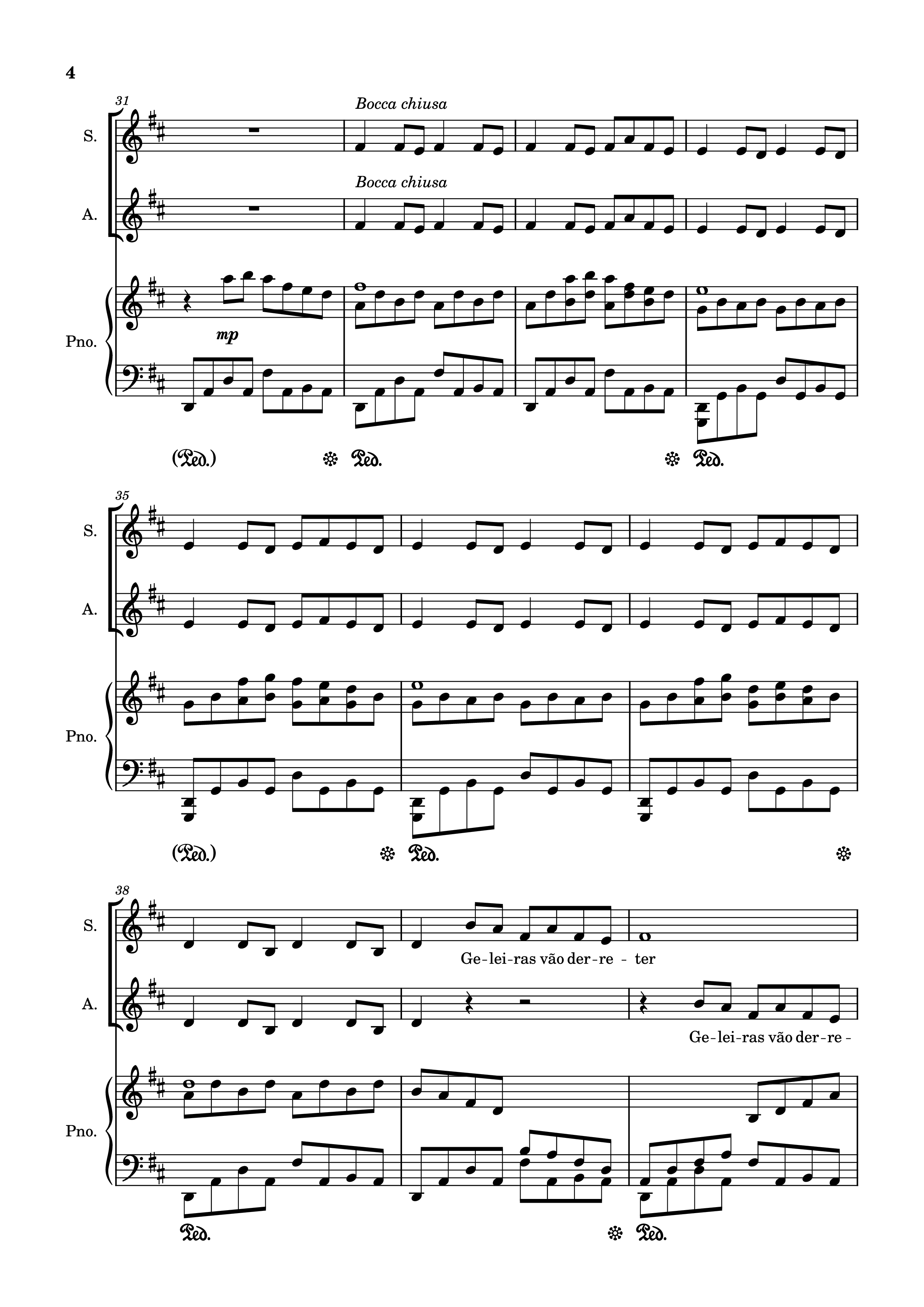 Page 4 of Sheet music PDF Piano Pelo Tempo Que Durar Piano - Marisa Monte