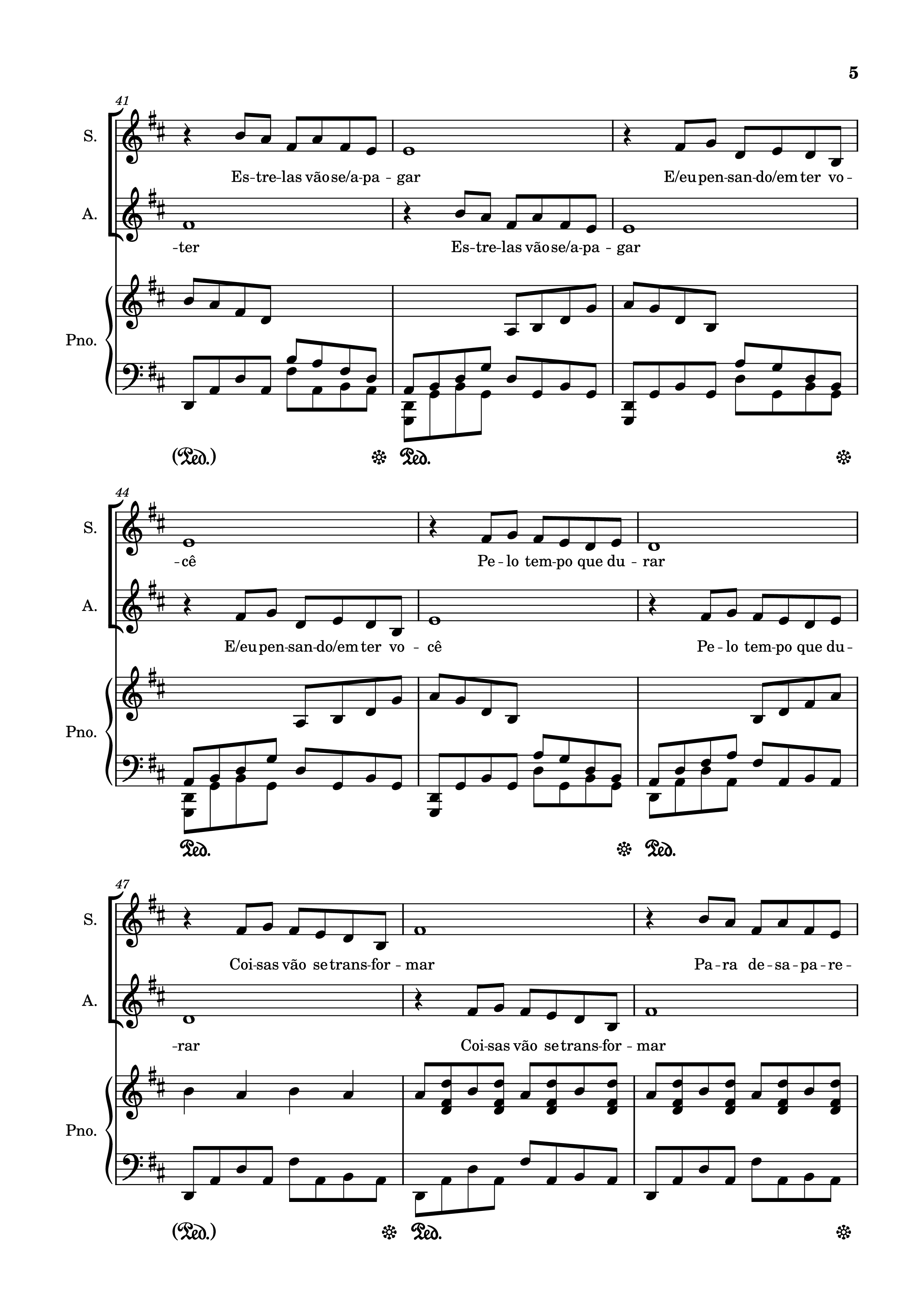 Page 5 of Sheet music PDF Piano Pelo Tempo Que Durar Piano - Marisa Monte