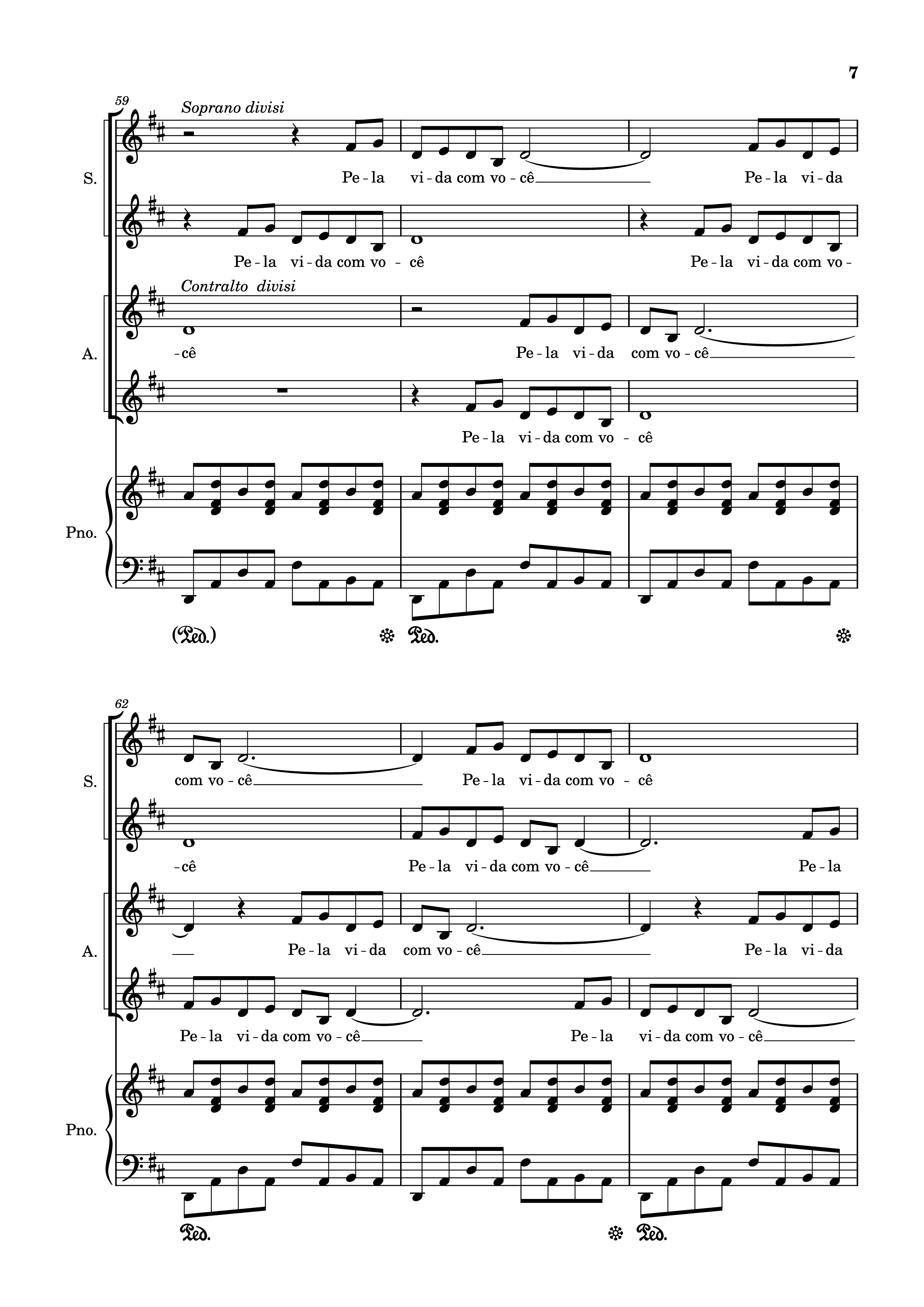Page 7 of Sheet music PDF Piano Pelo Tempo Que Durar Piano - Marisa Monte