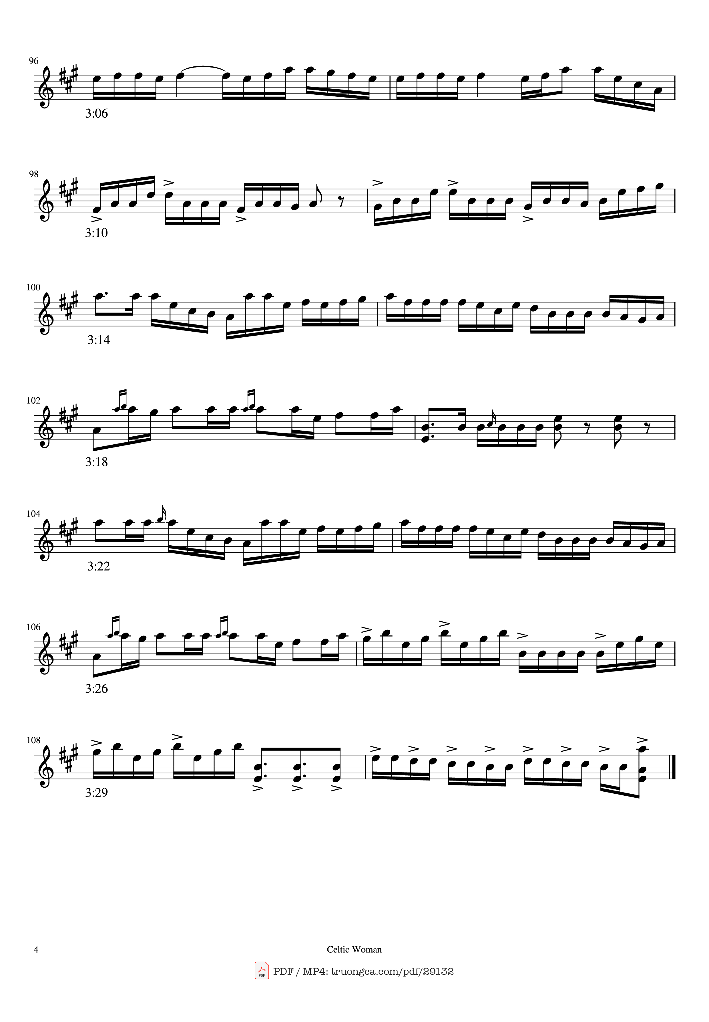 Page 4 of Sheet music PDF Piano Granuaile