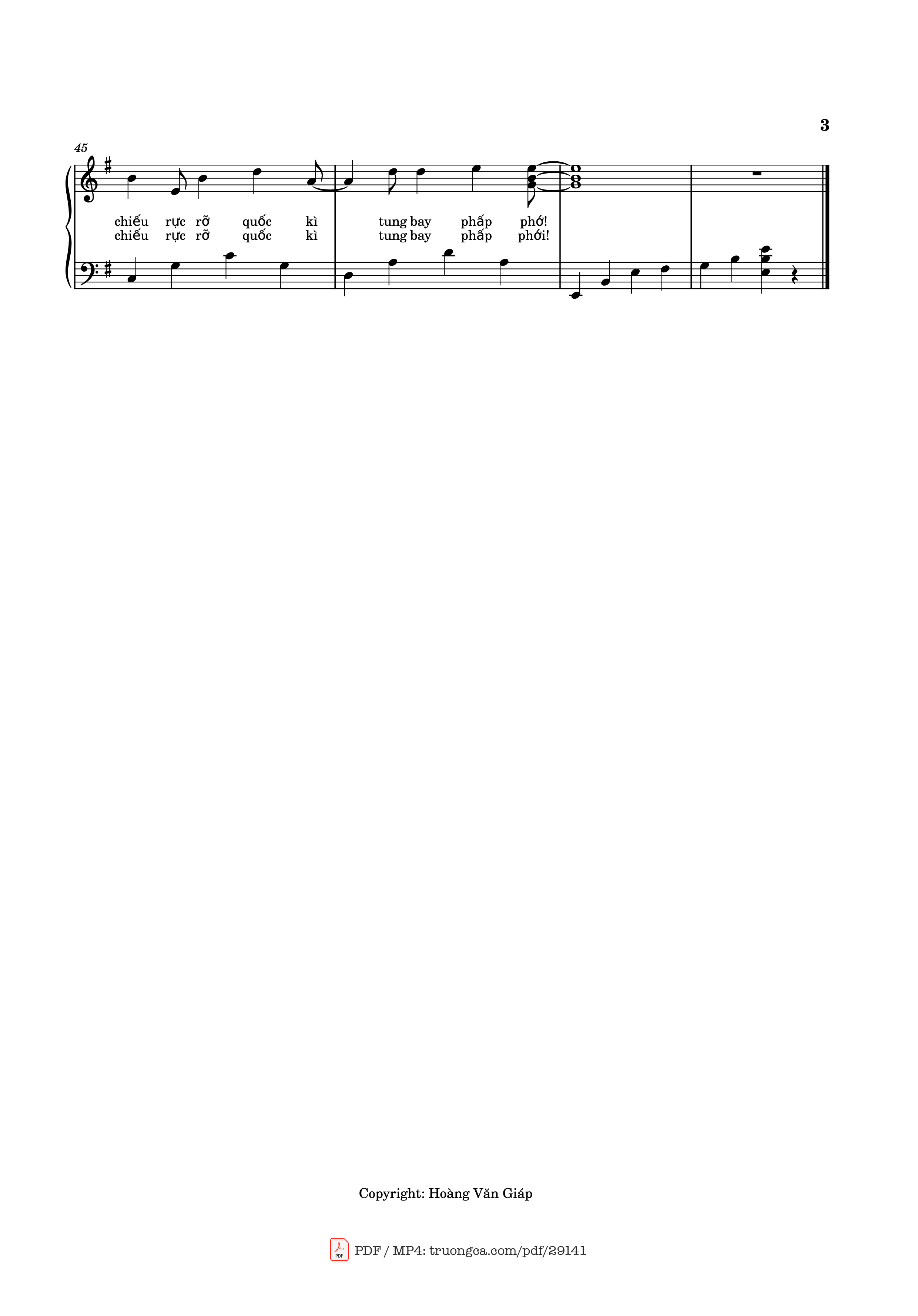 Page 3 of Sheet music PDF Piano Viết tiếp câu chuyện hòa bình Piano - Nhạc và lời: Nguyễn Văn Chung