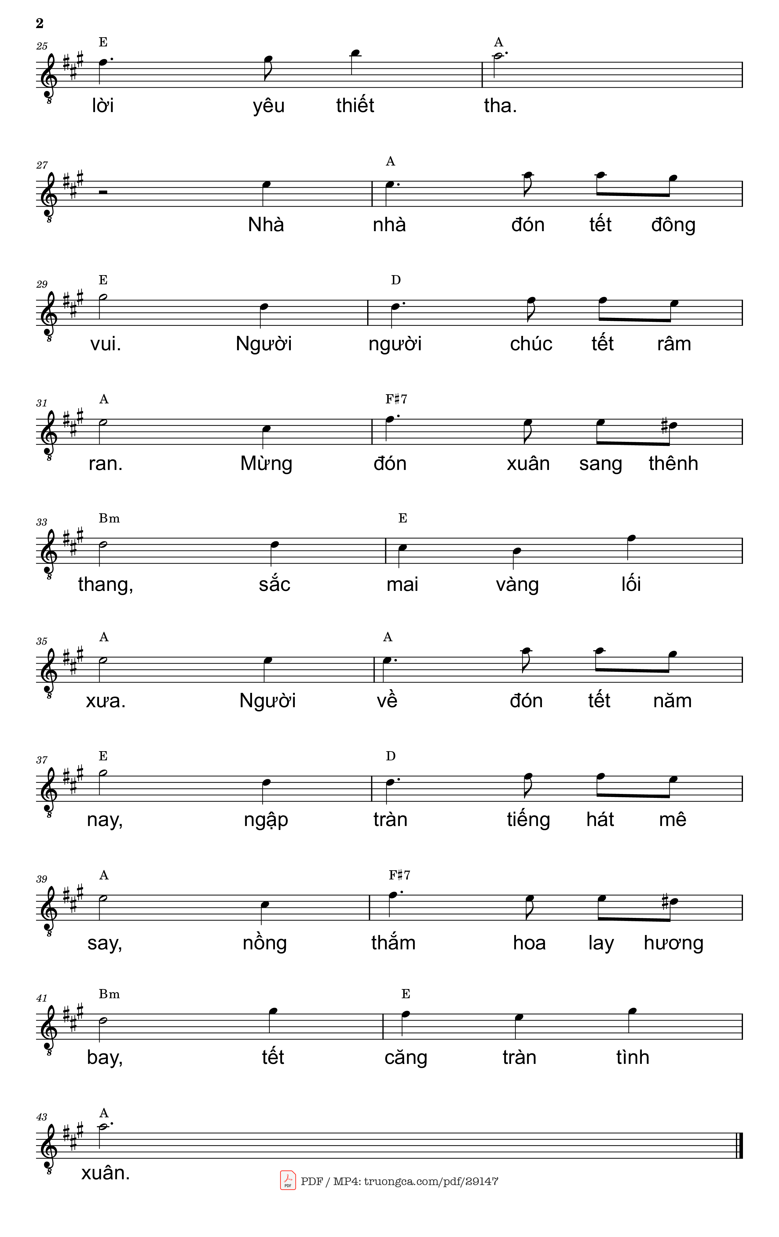 Page 2 of Sheet music PDF Người về (Santa Lucia) - Nhạc Ngoại