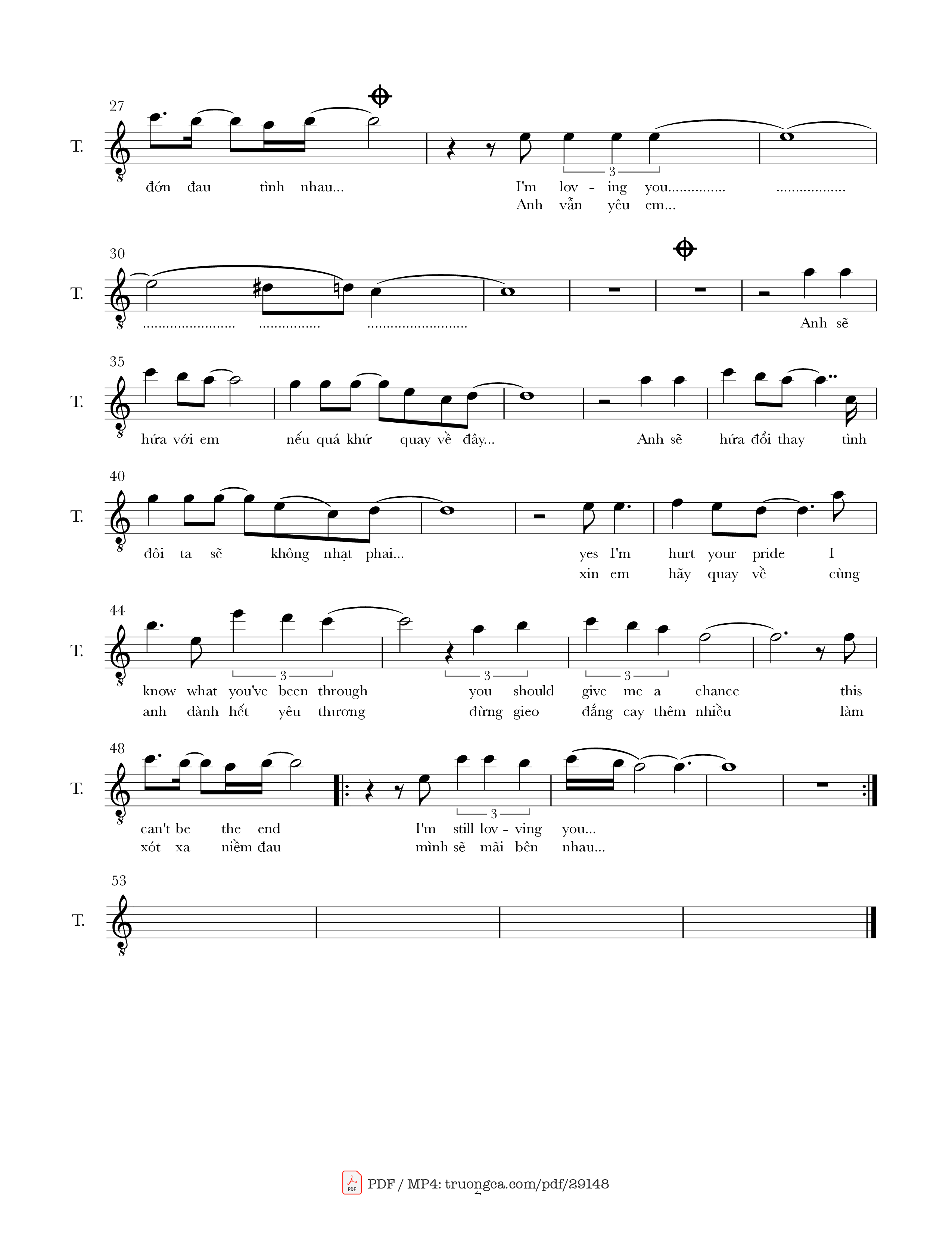 Page 2 of Sheet music PDF Anh vẫn yêu em (Still loving you) - Nhạc Ngoại