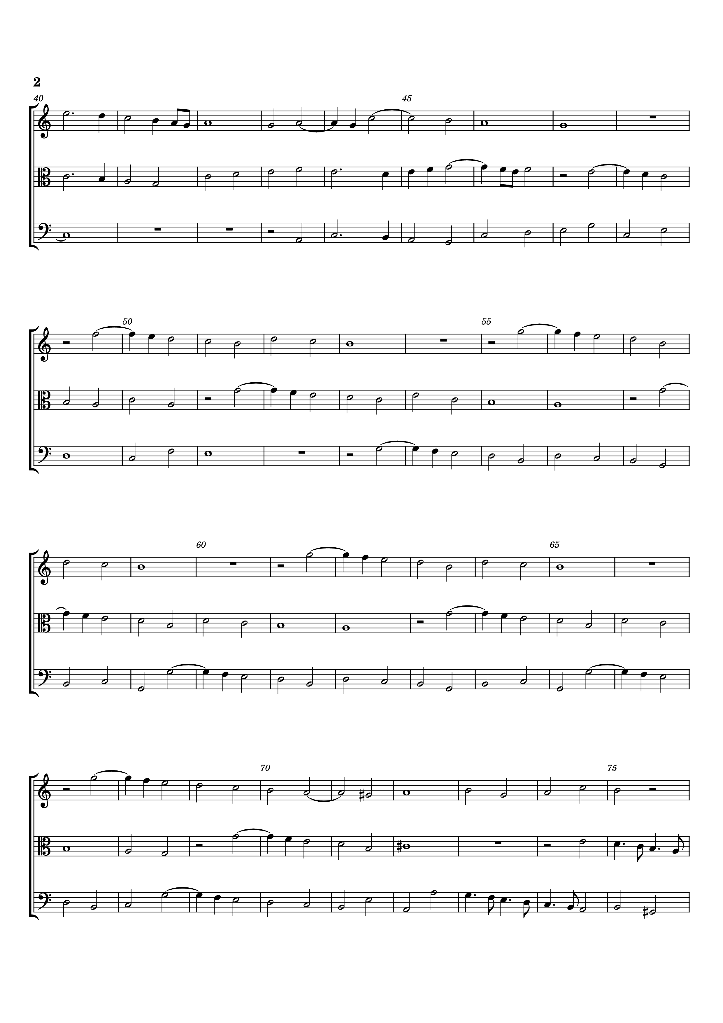 Page 2 of Sheet music PDF Fantasia No. 4 Violin - William Byrd