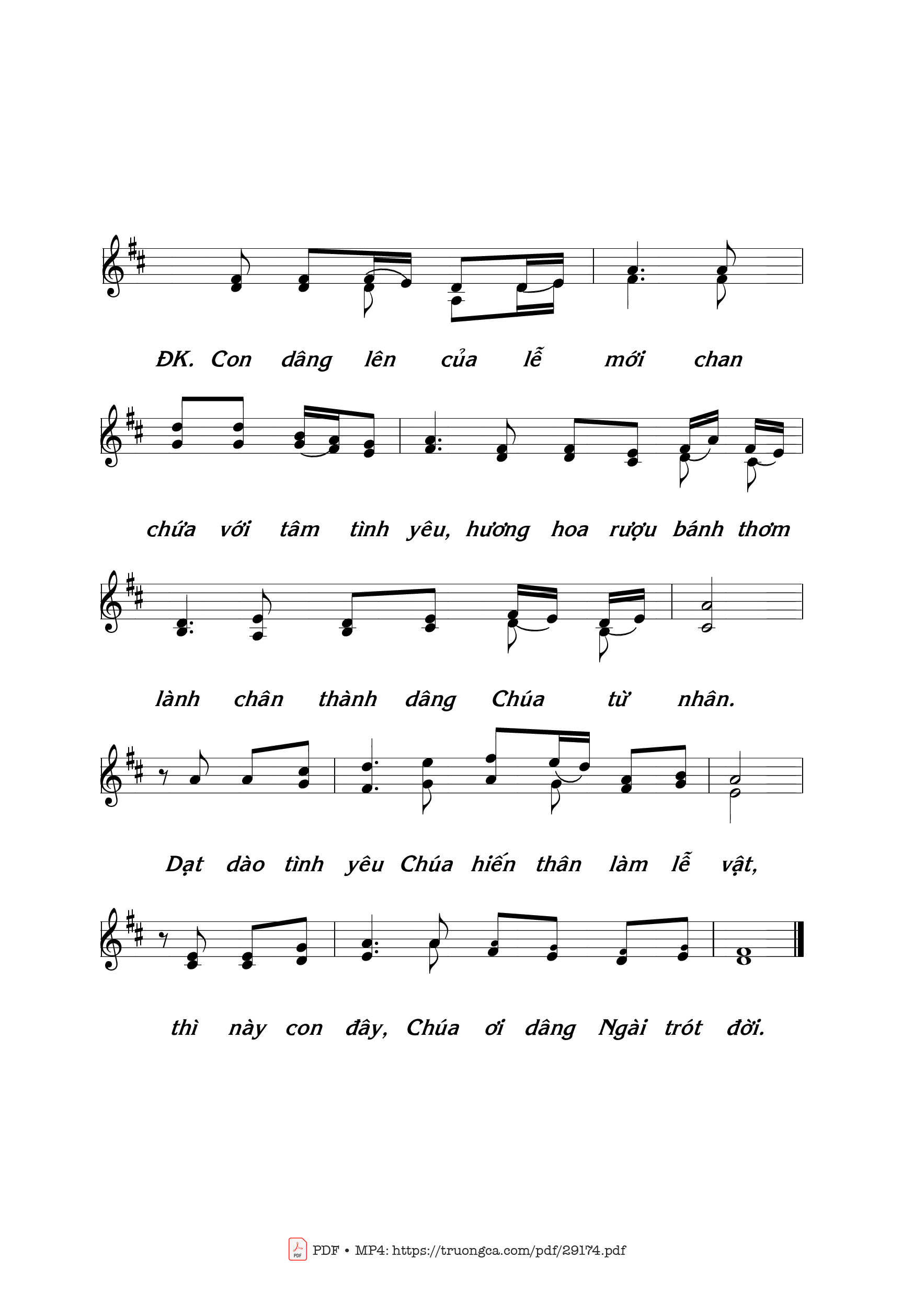 Page 2 of Sheet music PDF Của Lễ Mới - Thái Nguyên