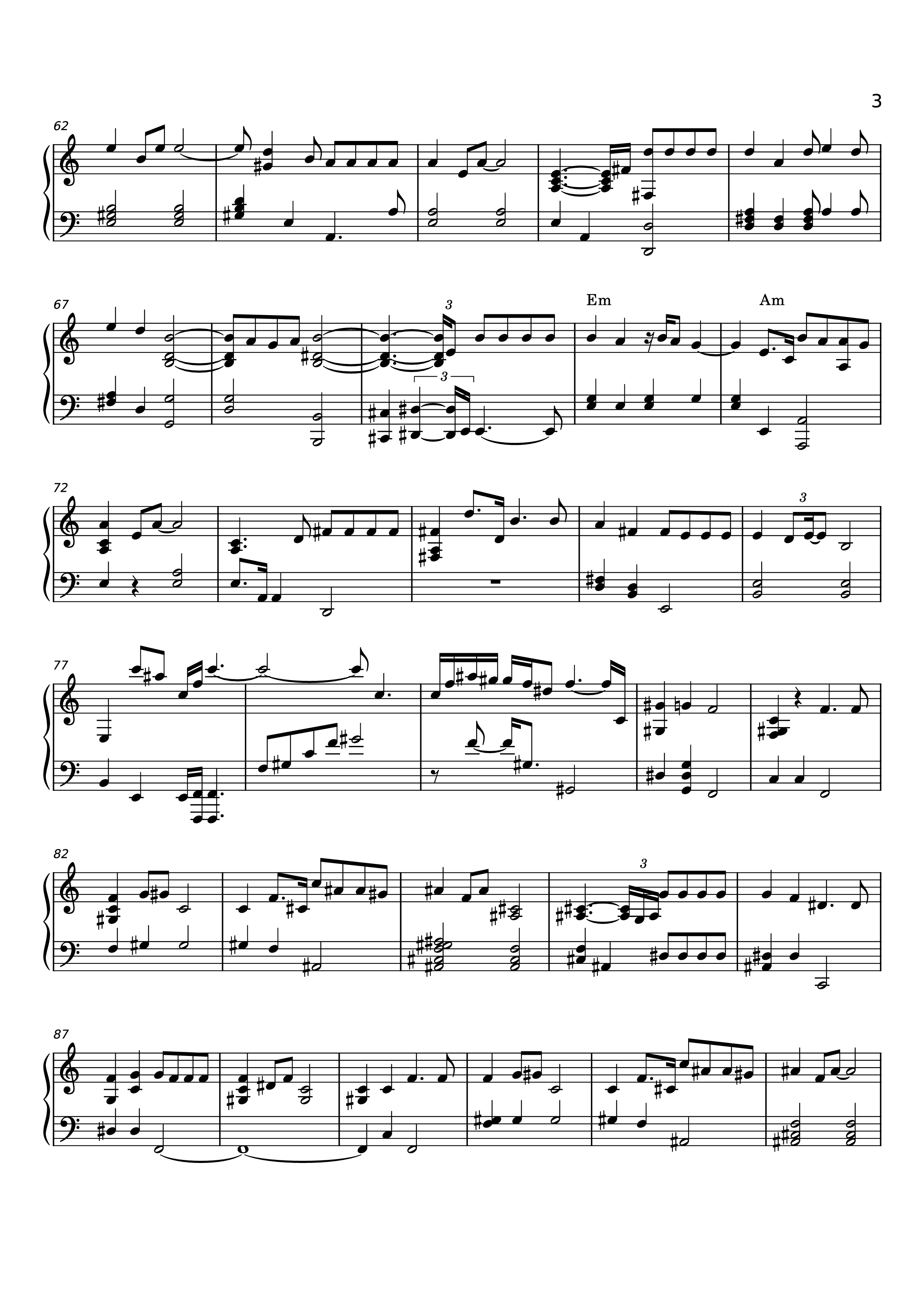 Page 3 of Sheet music PDF Piano Tình Nhạt Phai Piano (一起走过的日子) - Andy Lau