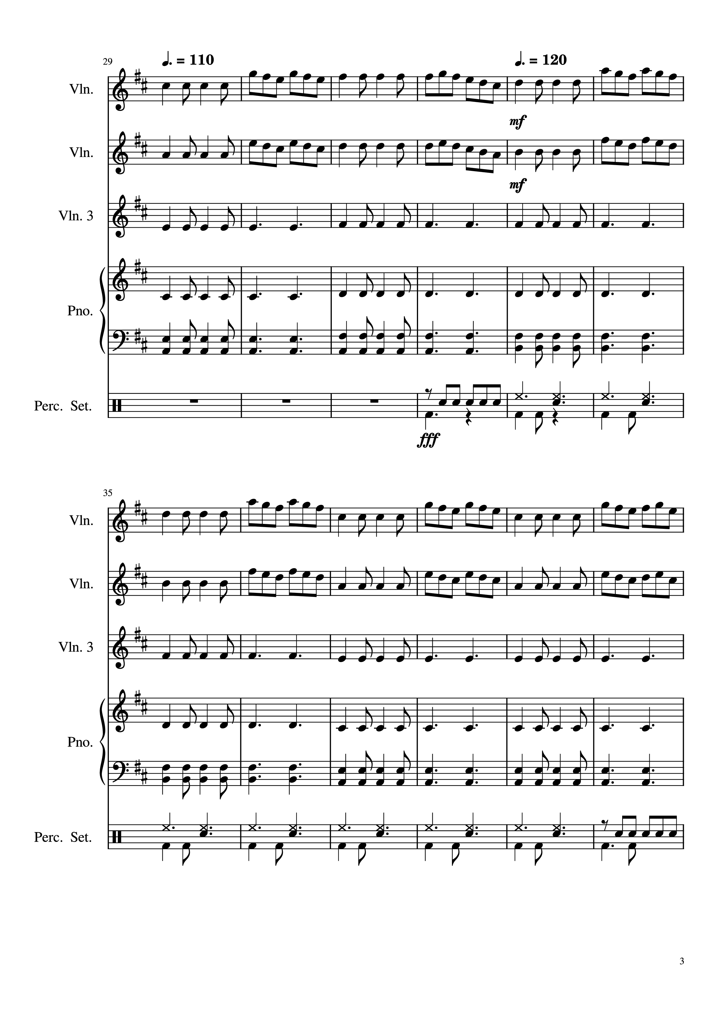 Page 3 of Sheet music PDF Piano FIESTA PAGANA Piano - Mago de Oz