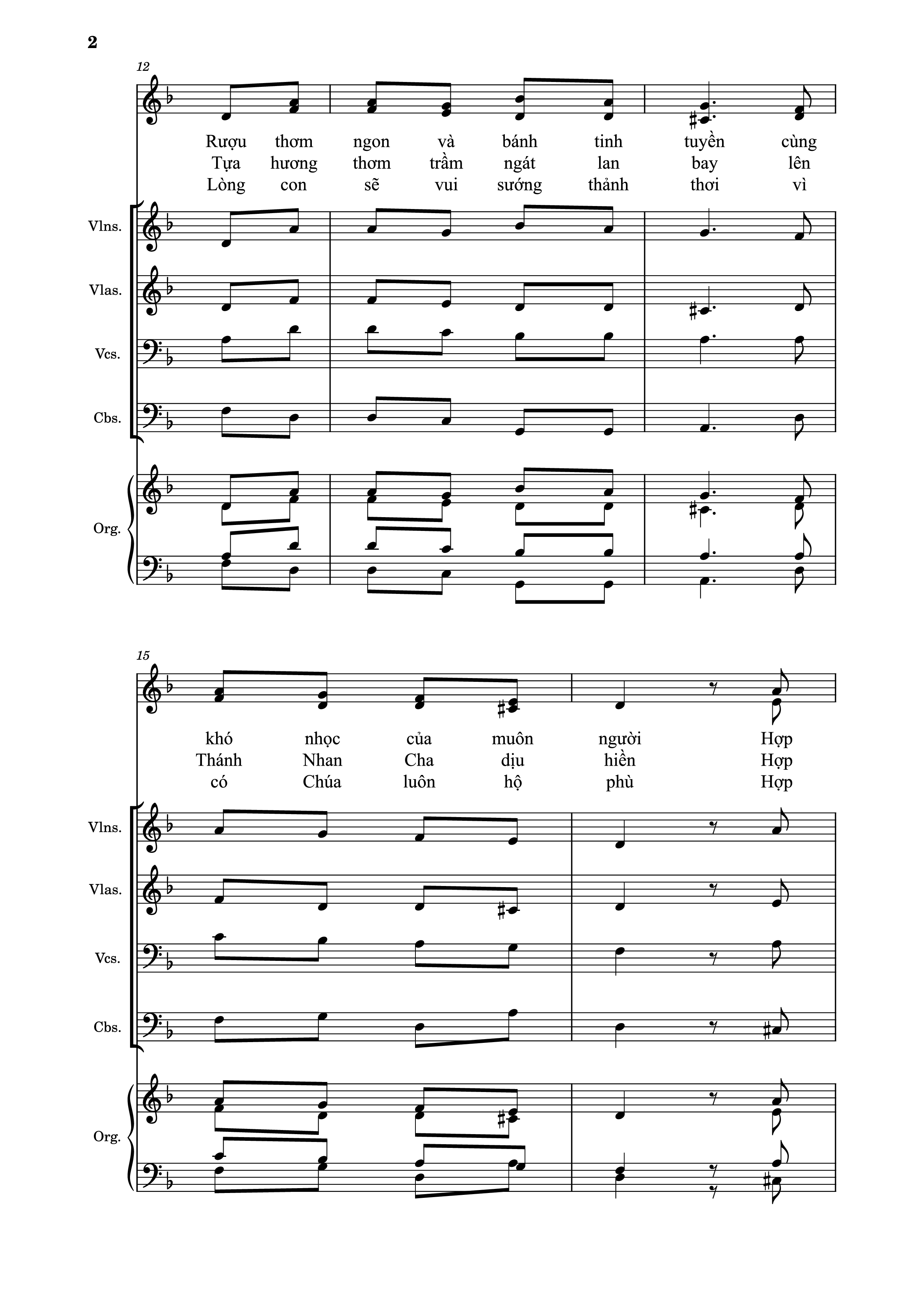 Page 2 of Sheet music PDF Guitar Tab Cùng Dâng (Hợp xướng Violins & Organ) - Trần Thanh Cao