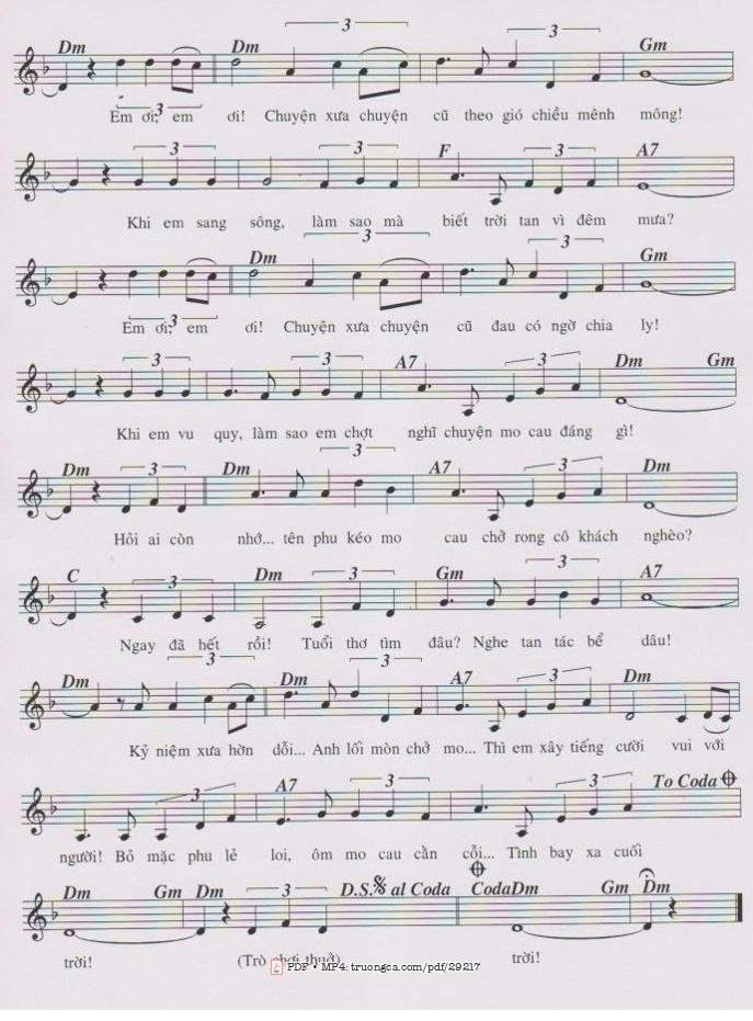 Page 2 of Sheet music PDF Người Phu Kéo Cau - Vinh Sử