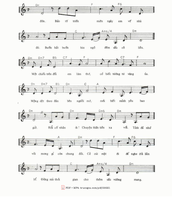 Page 2 of Sheet music PDF Cỏ Úa - Chưa Chọn