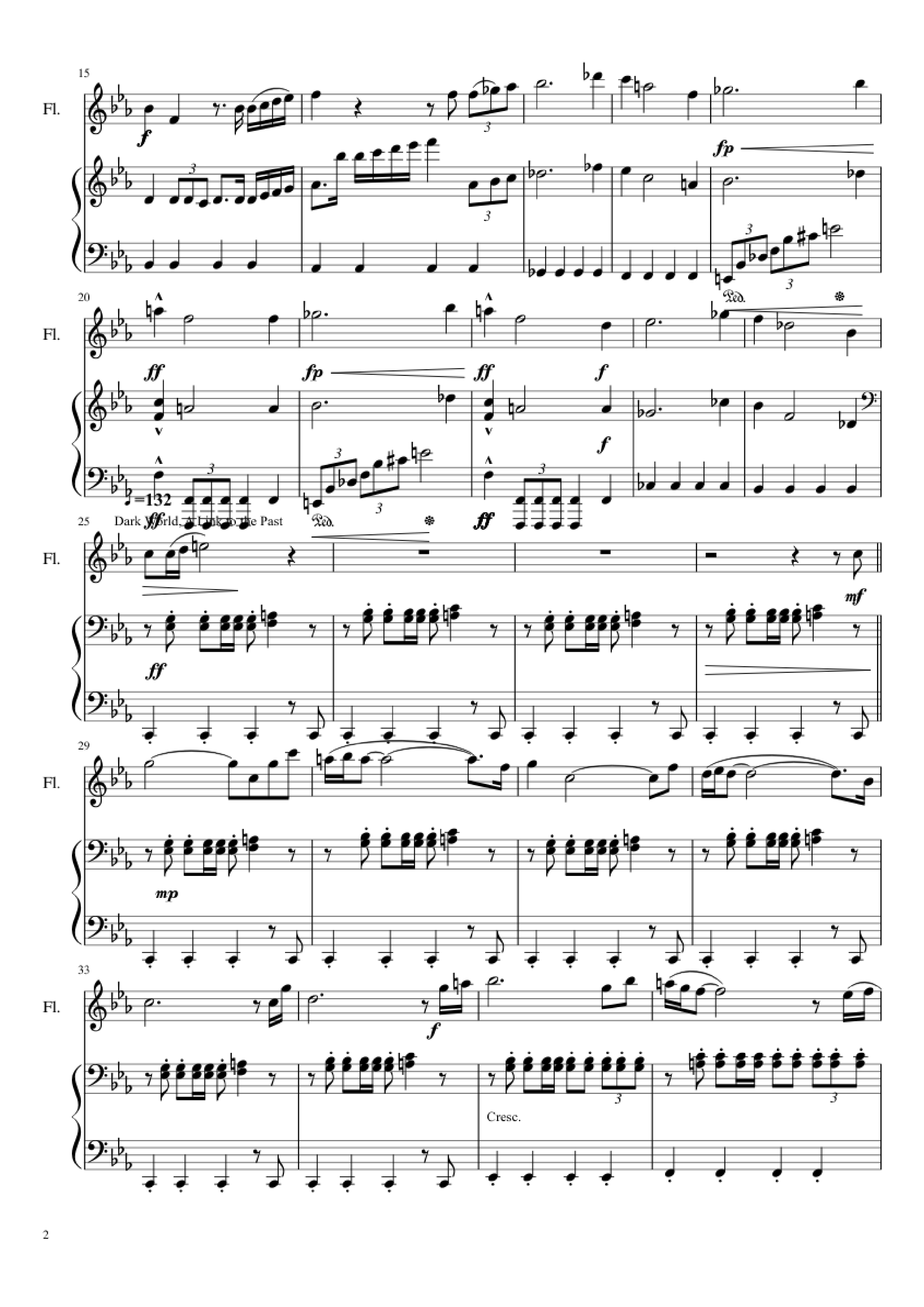 Page 2 of Sheet music PDF Piano Zelda Medley Piano - Undefined