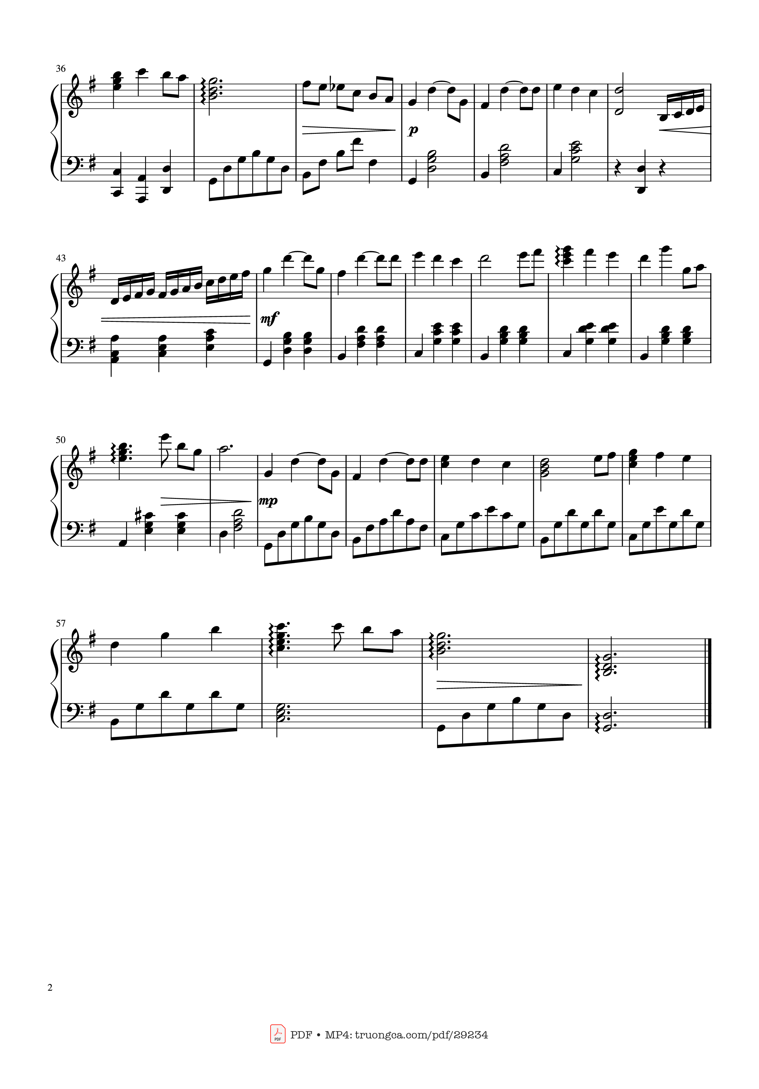 Page 2 of Sheet music PDF Piano Waltz of Chihiro Piano - Joe Hisaishi