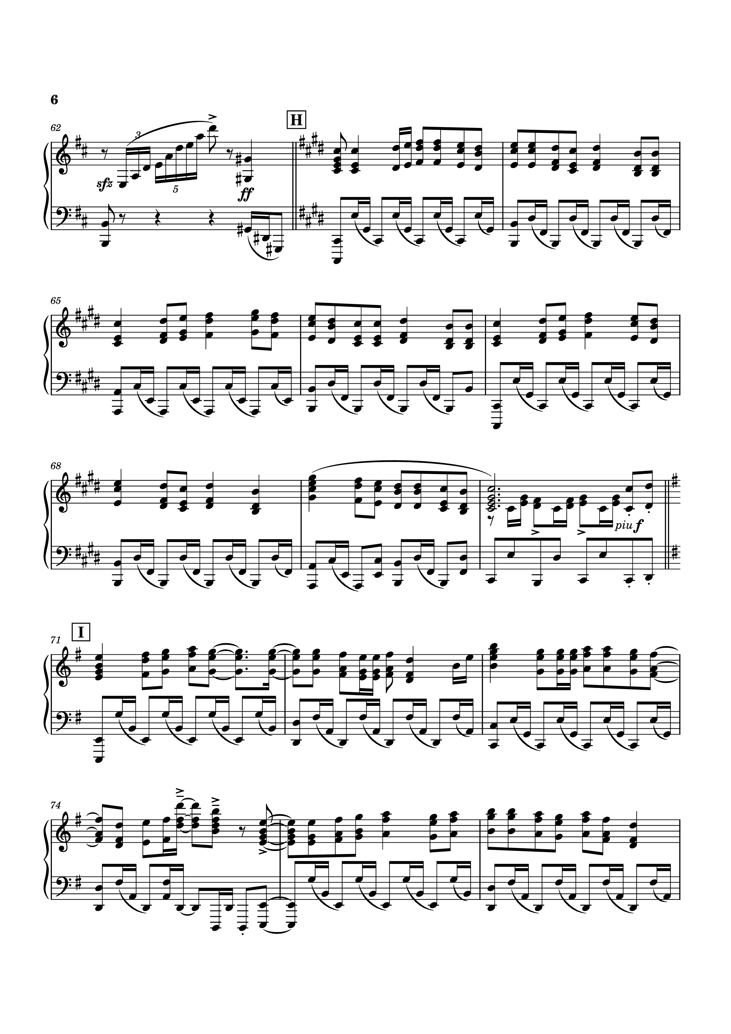 Page 6 of Sheet music PDF Piano To You, 2000... or...20000 Years From Now Piano - Original music by Linked Horizon