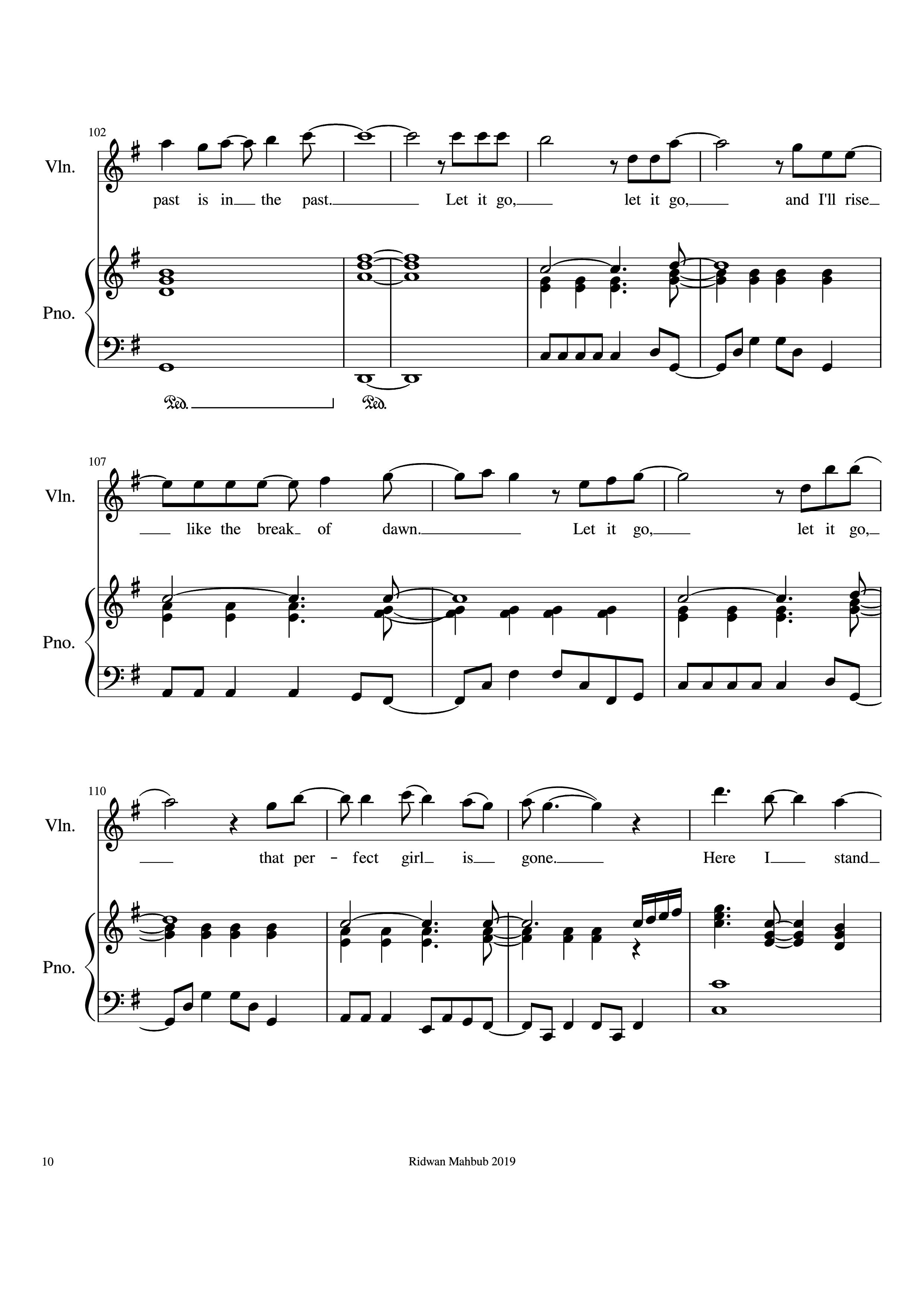 Page 10 of Sheet music PDF Piano Let It Go Piano - Bobby Lopez