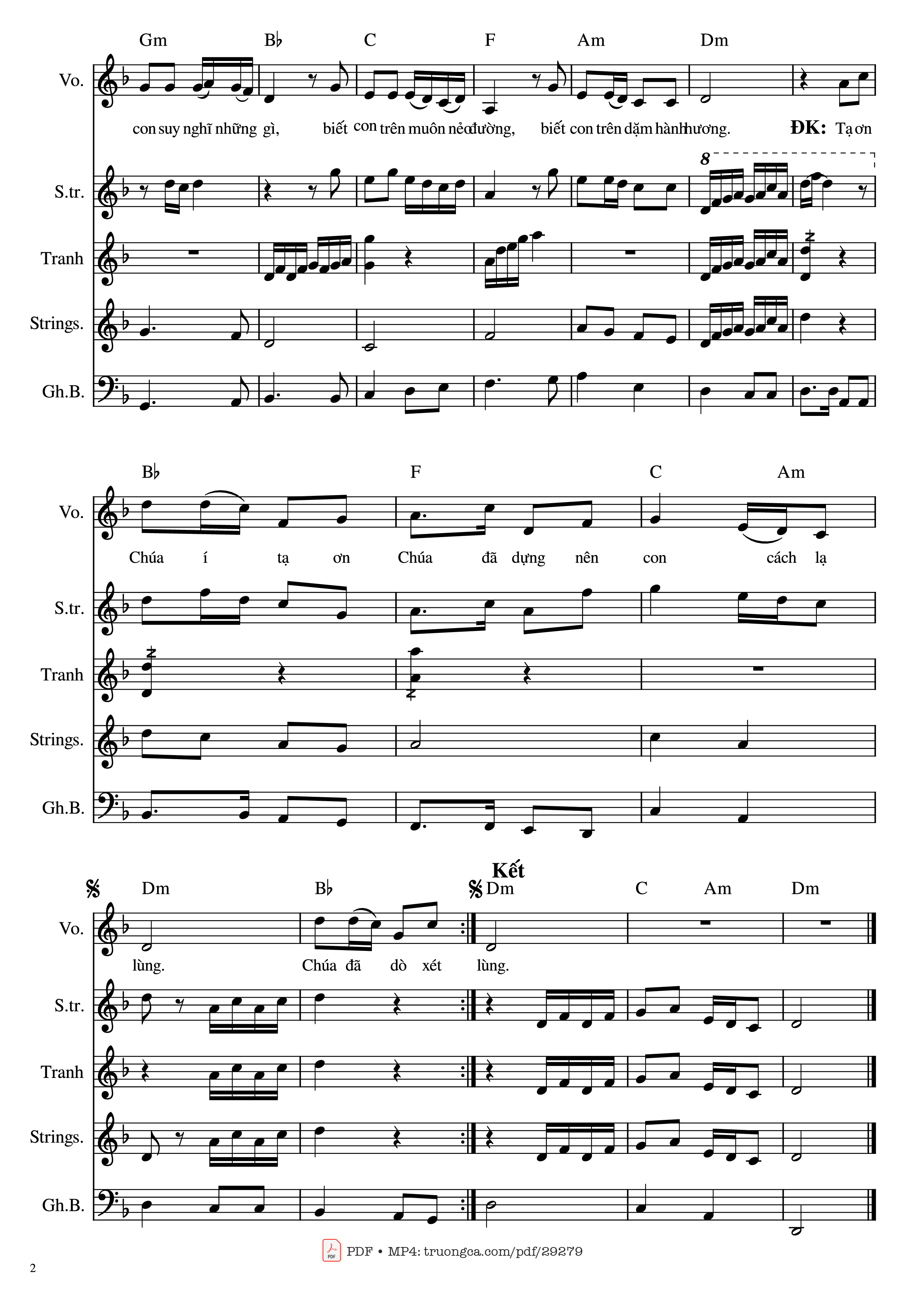 Page 2 of Sheet music PDF Thánh vịnh 138 (Hợp Xướng) - Lm. Thái Nguyên