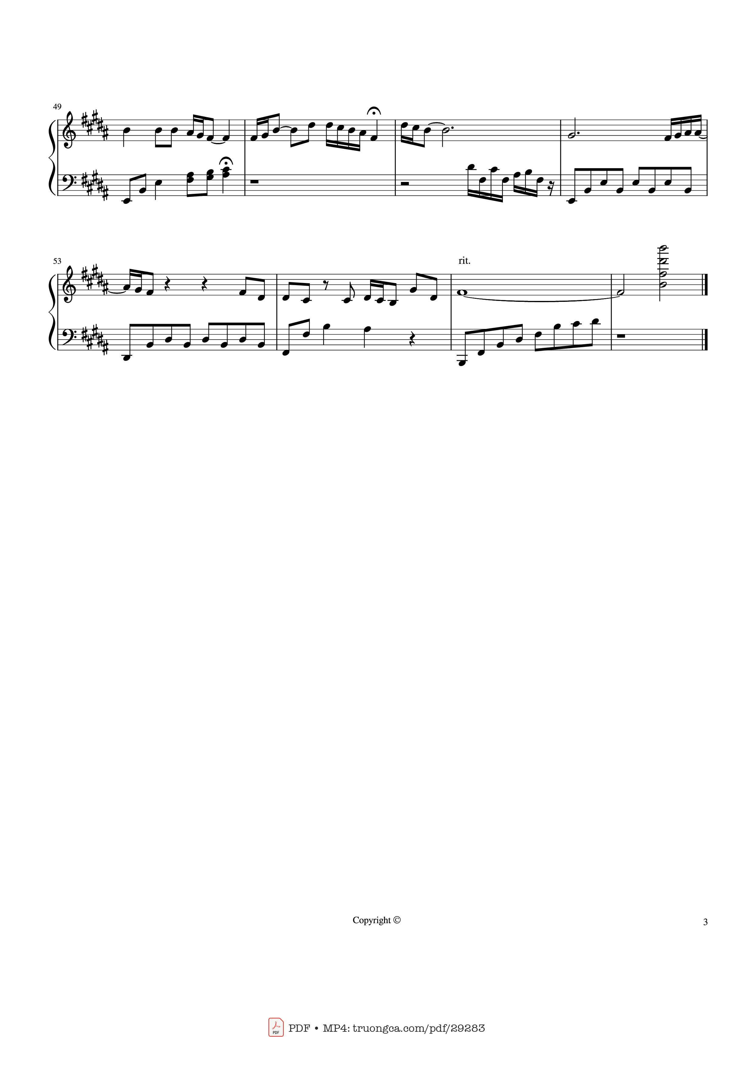 Page 3 of Sheet music PDF Piano I will always love you Piano - Whitney Houston