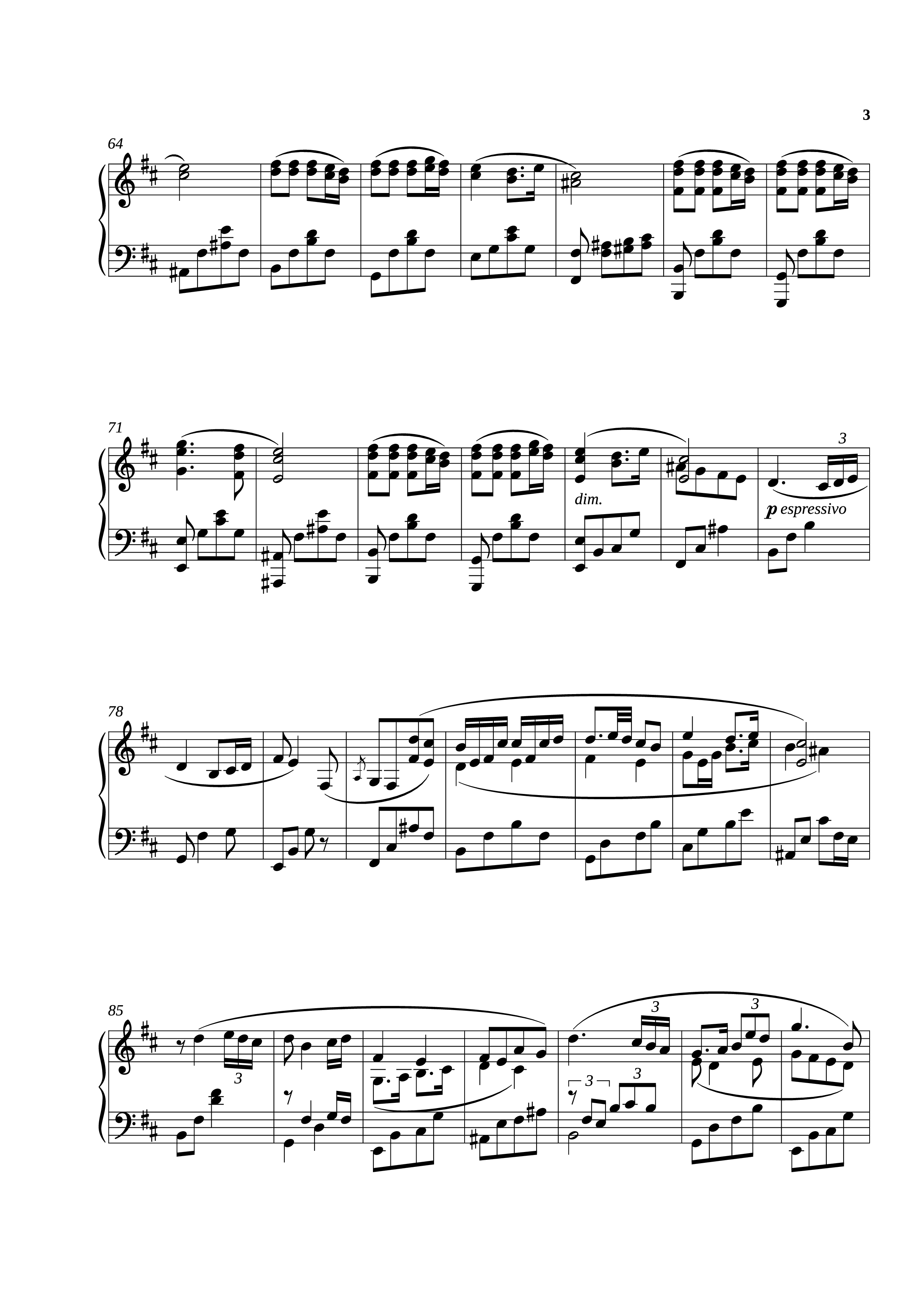 Page 3 of Sheet music PDF Lumière - Lorien Testard