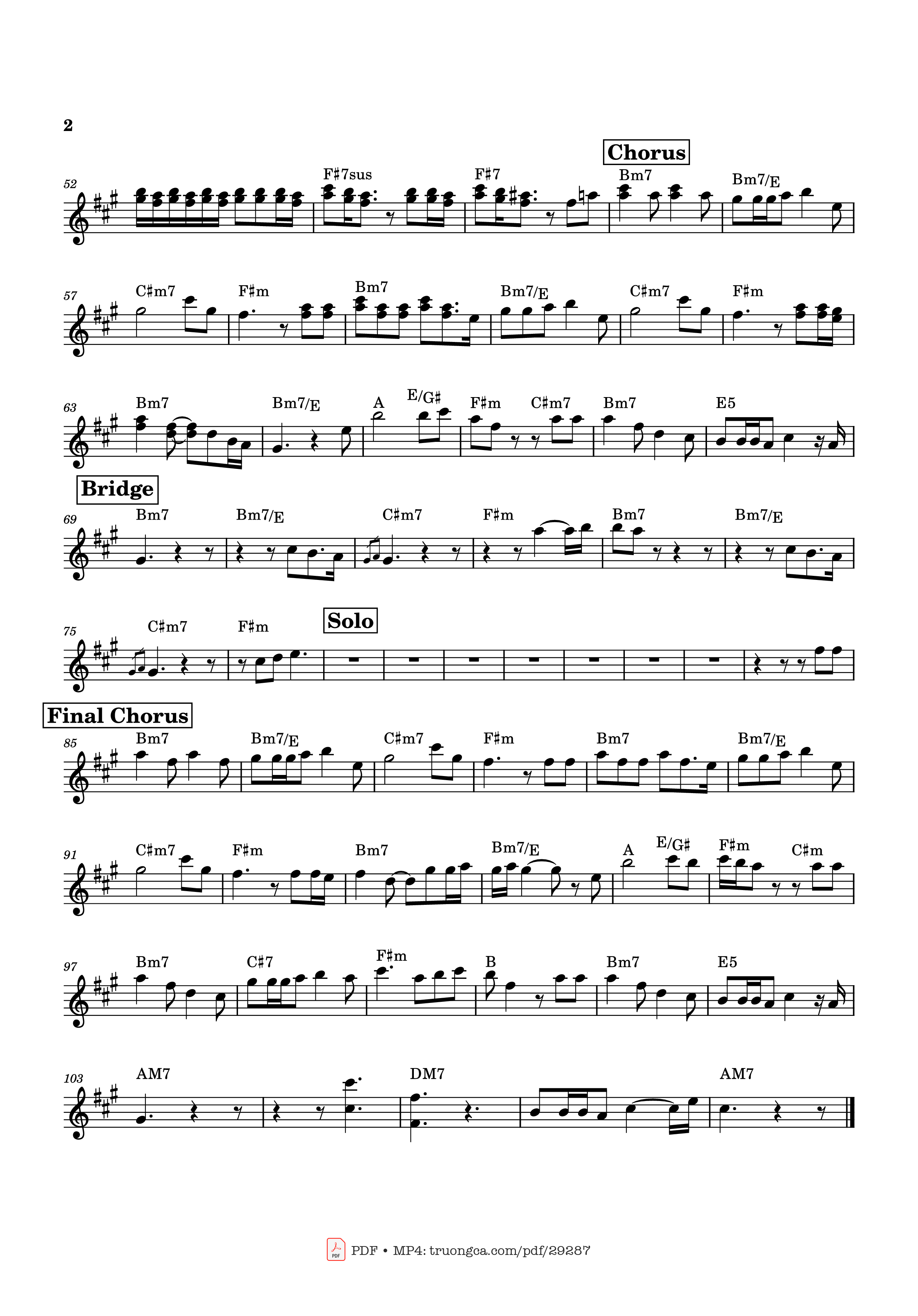 Page 2 of Sheet music PDF Die with a Smile Violin - Original song by Bruno Mars and Lady Gaga