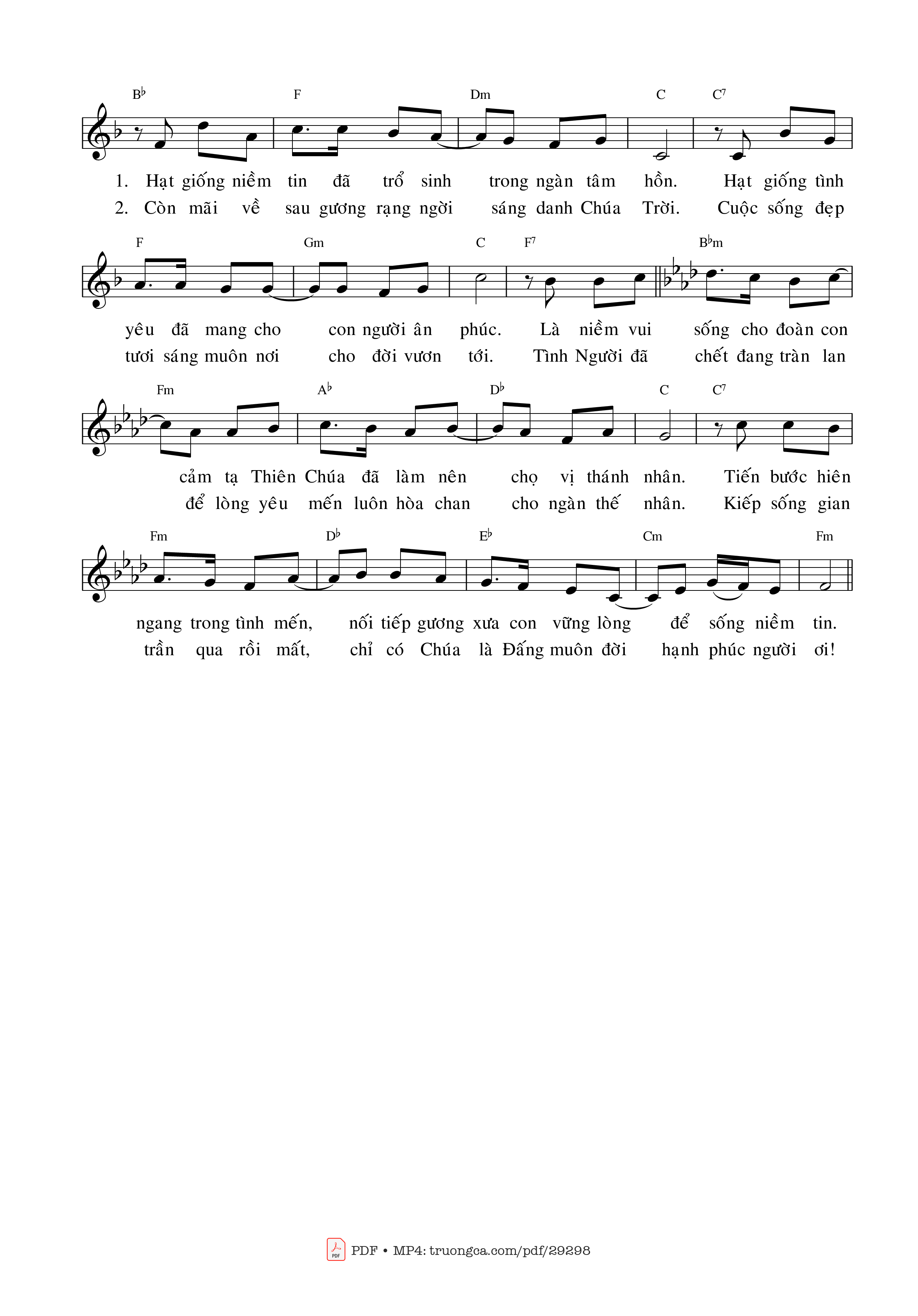 Page 2 of Sheet music PDF Mừng Kính Thánh Phêrô Quý - Lm. Thái Nguyên