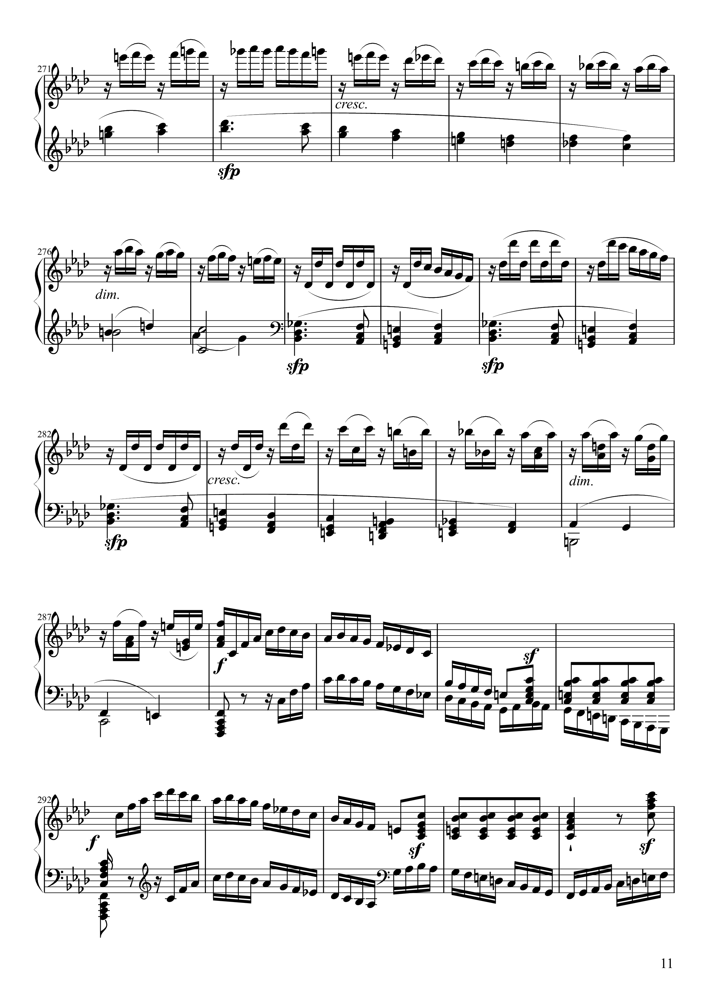 Page 11 of Sheet music PDF Piano Sonate No. 23, Appassionata 3rd Movement - Ludwig van Beethoven