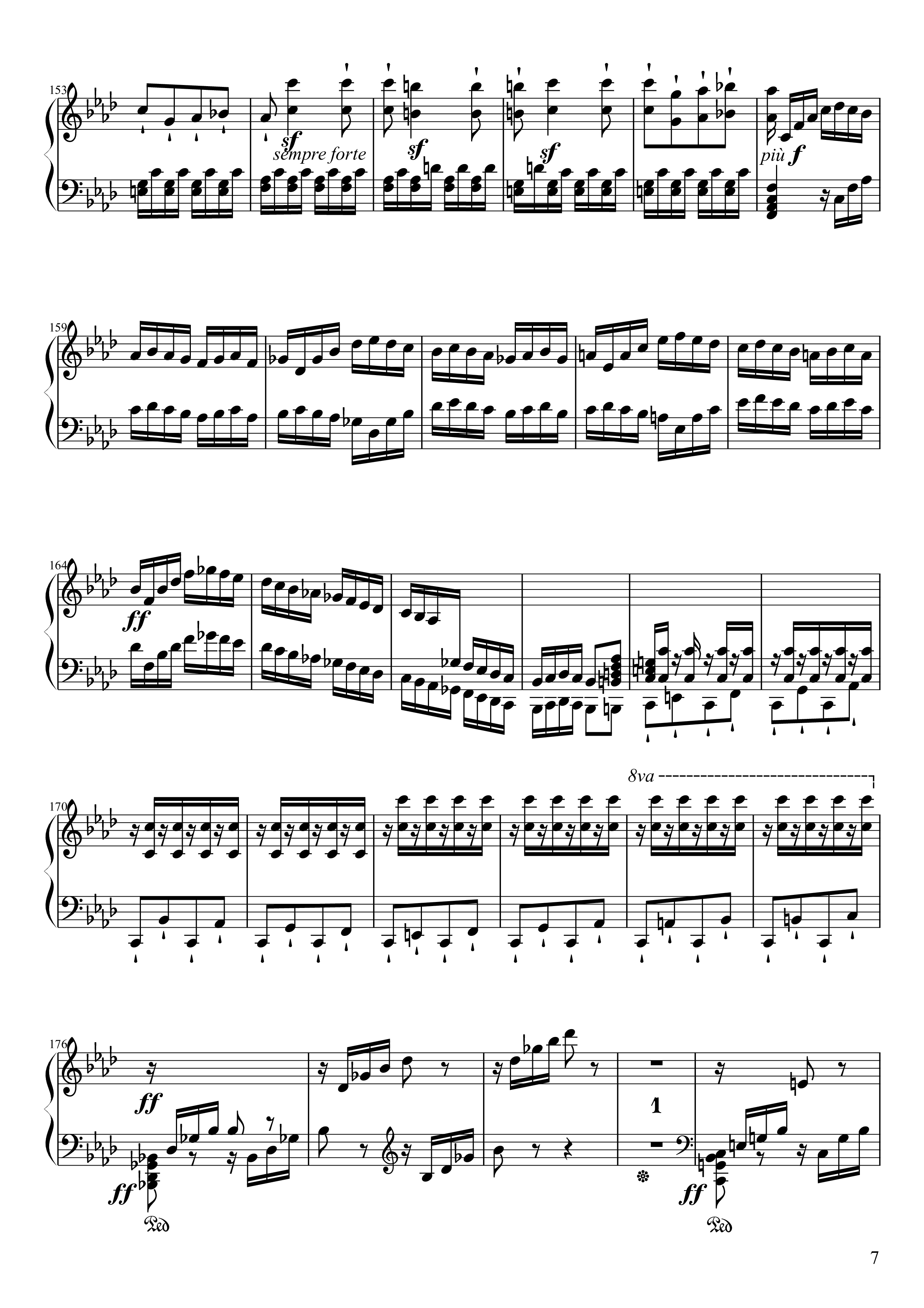 Page 7 of Sheet music PDF Piano Sonate No. 23, Appassionata 3rd Movement - Ludwig van Beethoven
