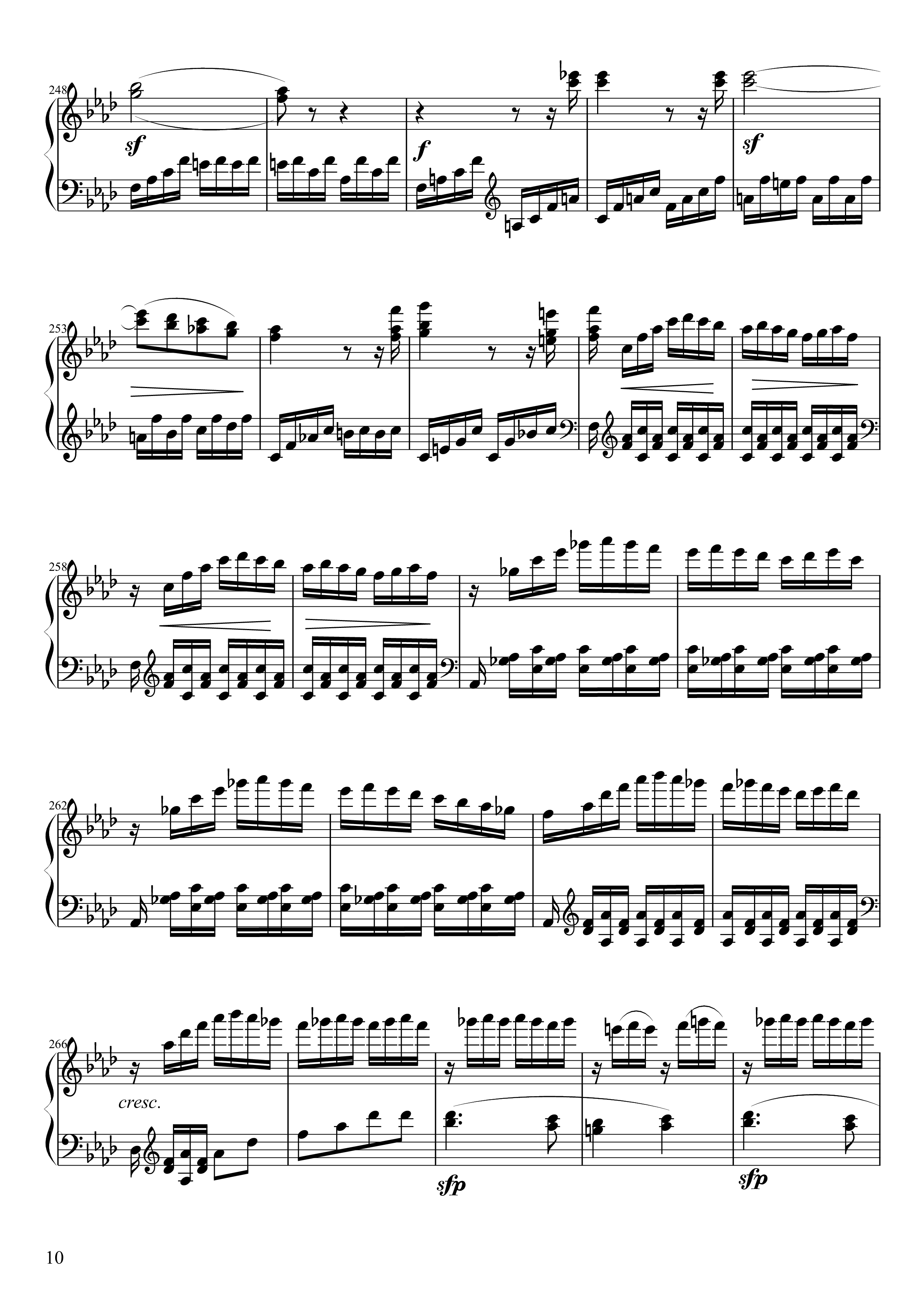 Page 10 of Sheet music PDF Piano Sonate No. 23, Appassionata 3rd Movement - Ludwig van Beethoven