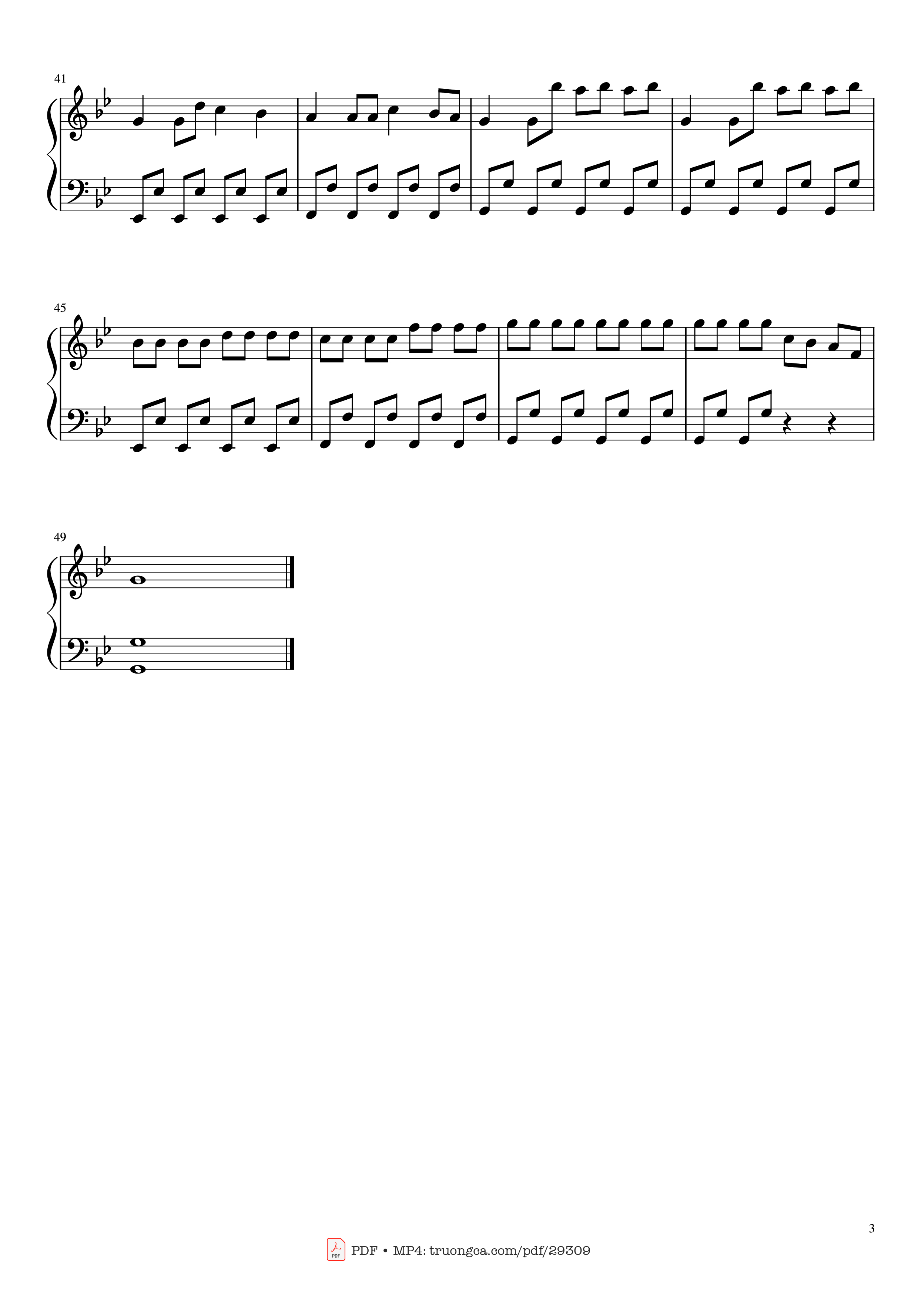 Page 3 of Sheet music PDF Piano Coffin Dance Easy Piano - Benjamin Aidoo