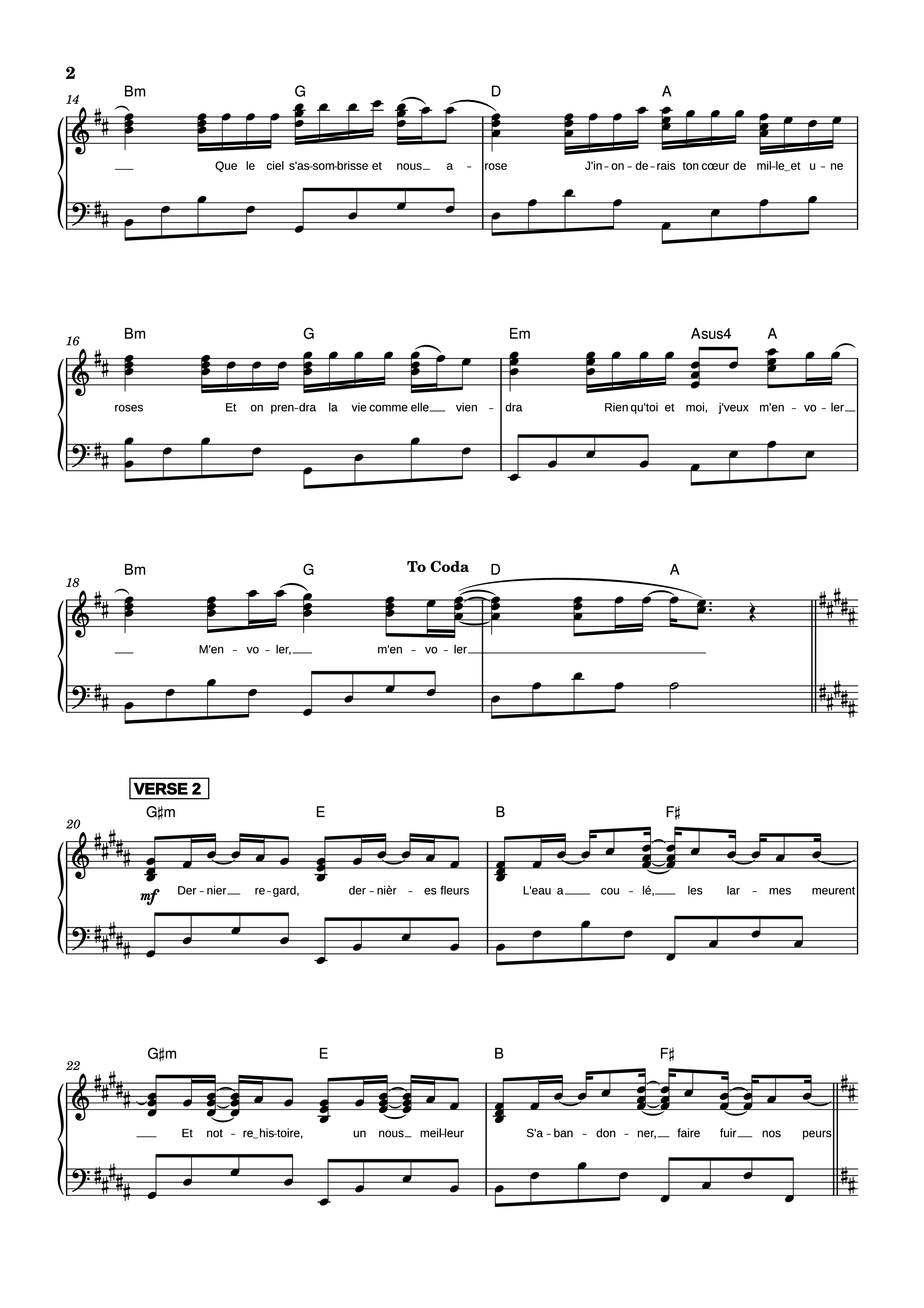 Page 2 of Sheet music PDF Piano M