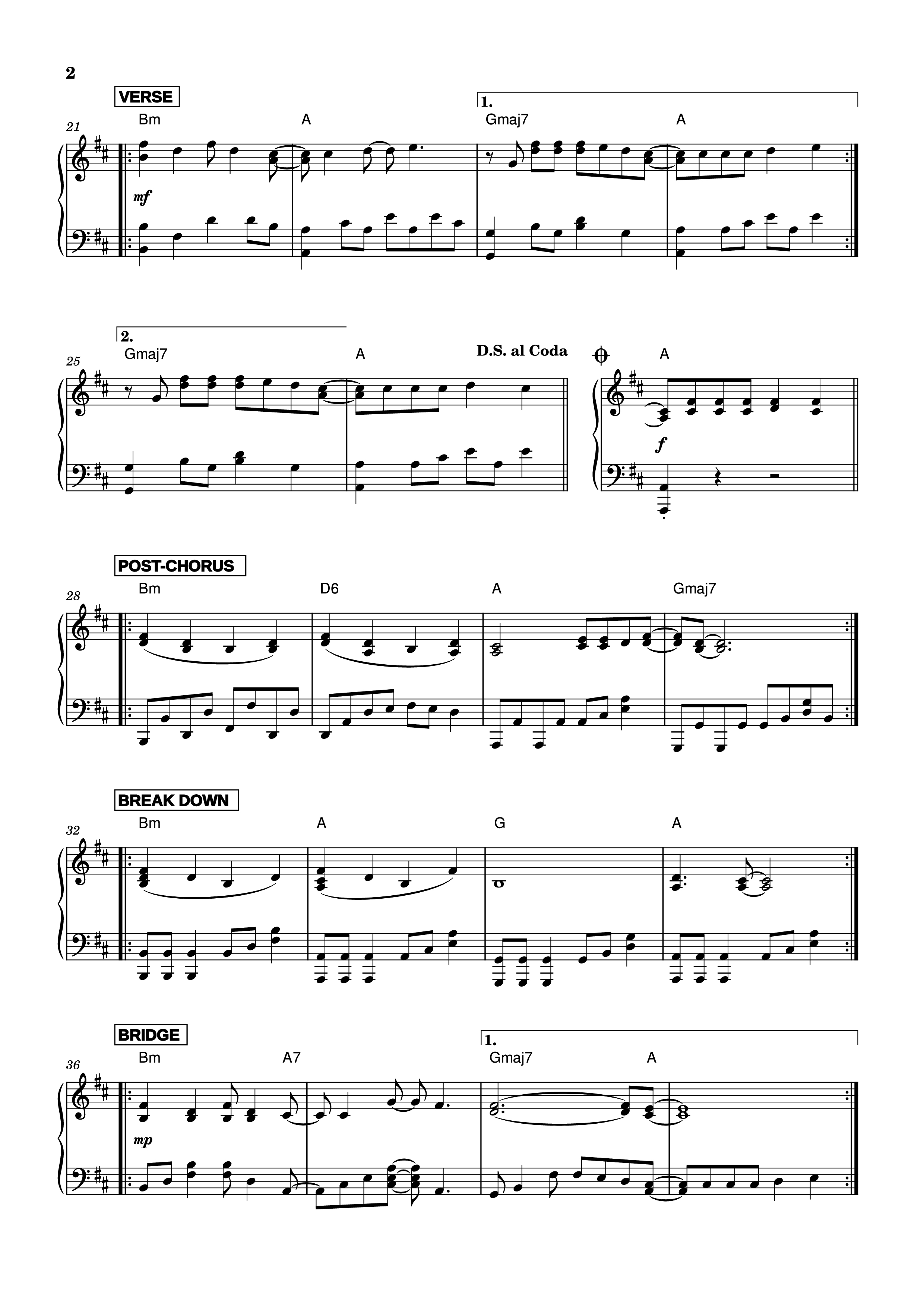 Page 2 of Sheet music PDF Piano LOLA Piano - Superbus