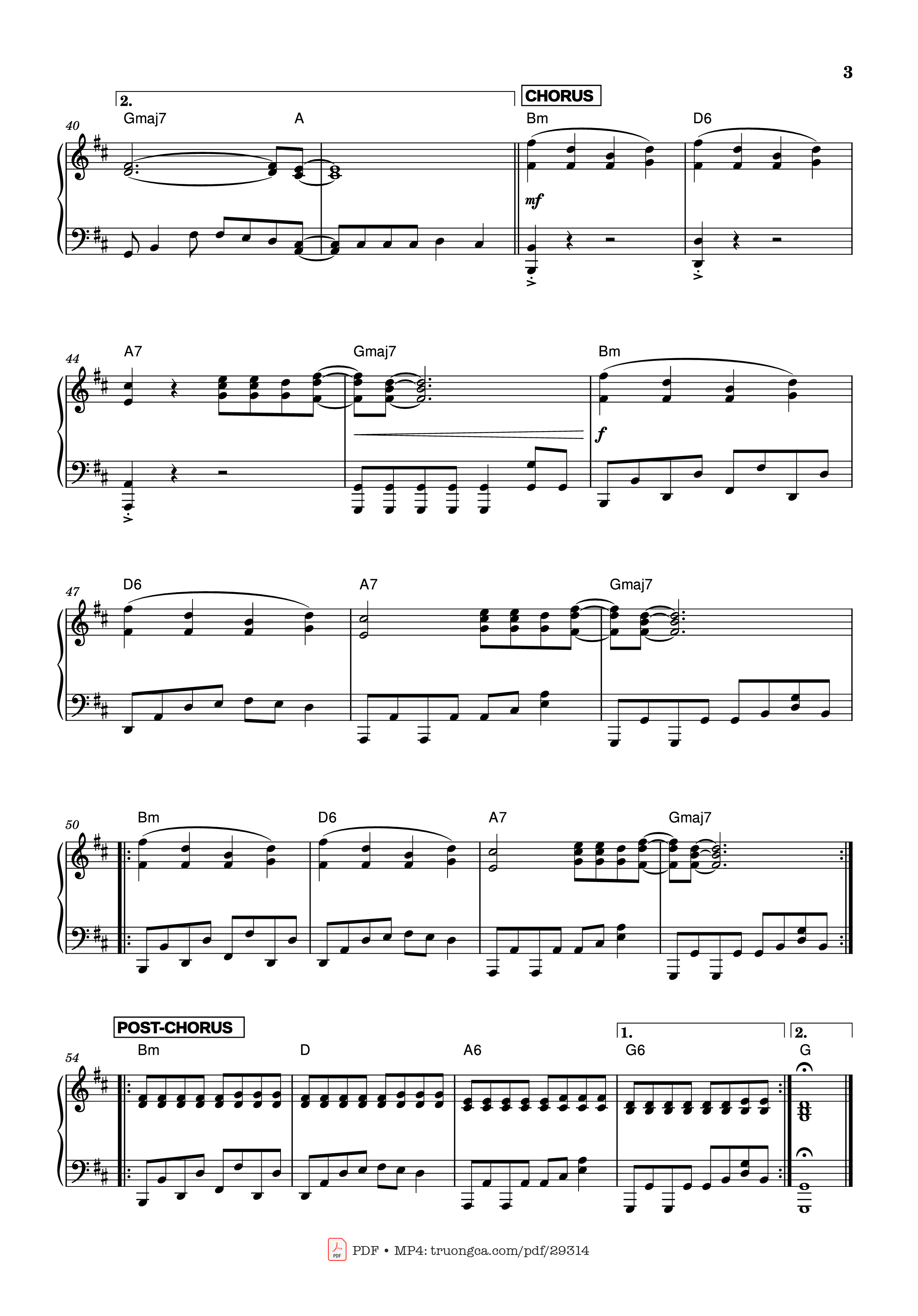Page 3 of Sheet music PDF Piano LOLA Piano - Superbus