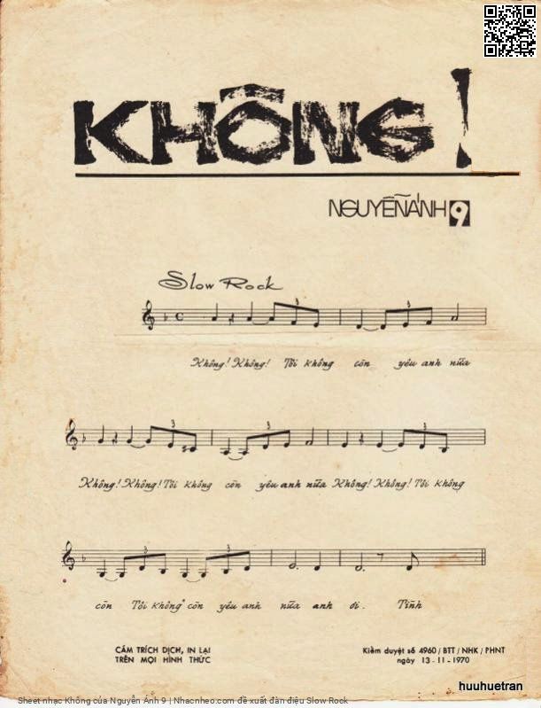 Page 2 of Sheet music PDF Không - Nguyễn Ánh 9