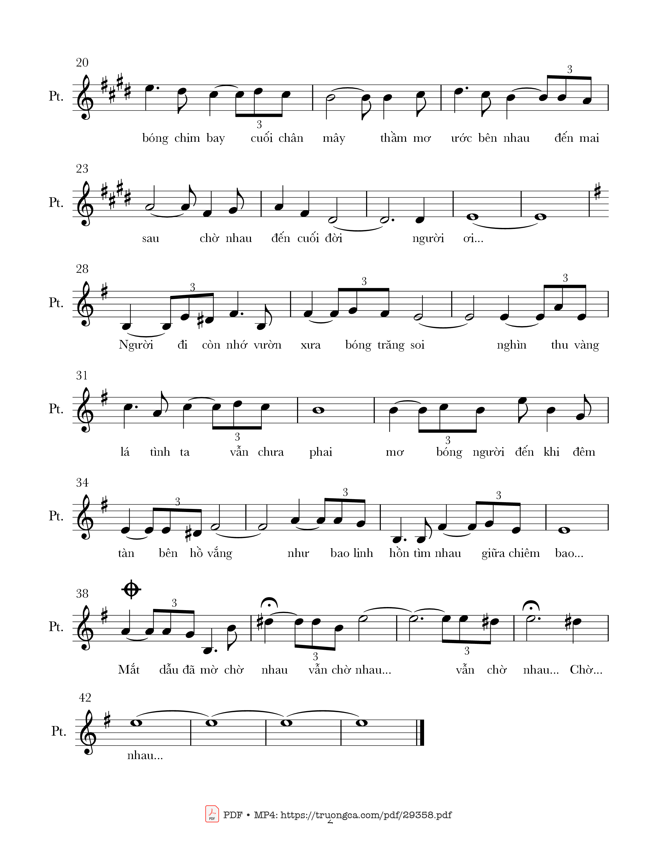 Người đi từ lúc mùa xuân lá xôn xao Vườn xưa tìm đến cùng nhau ngắm sao rơi, Trang 2