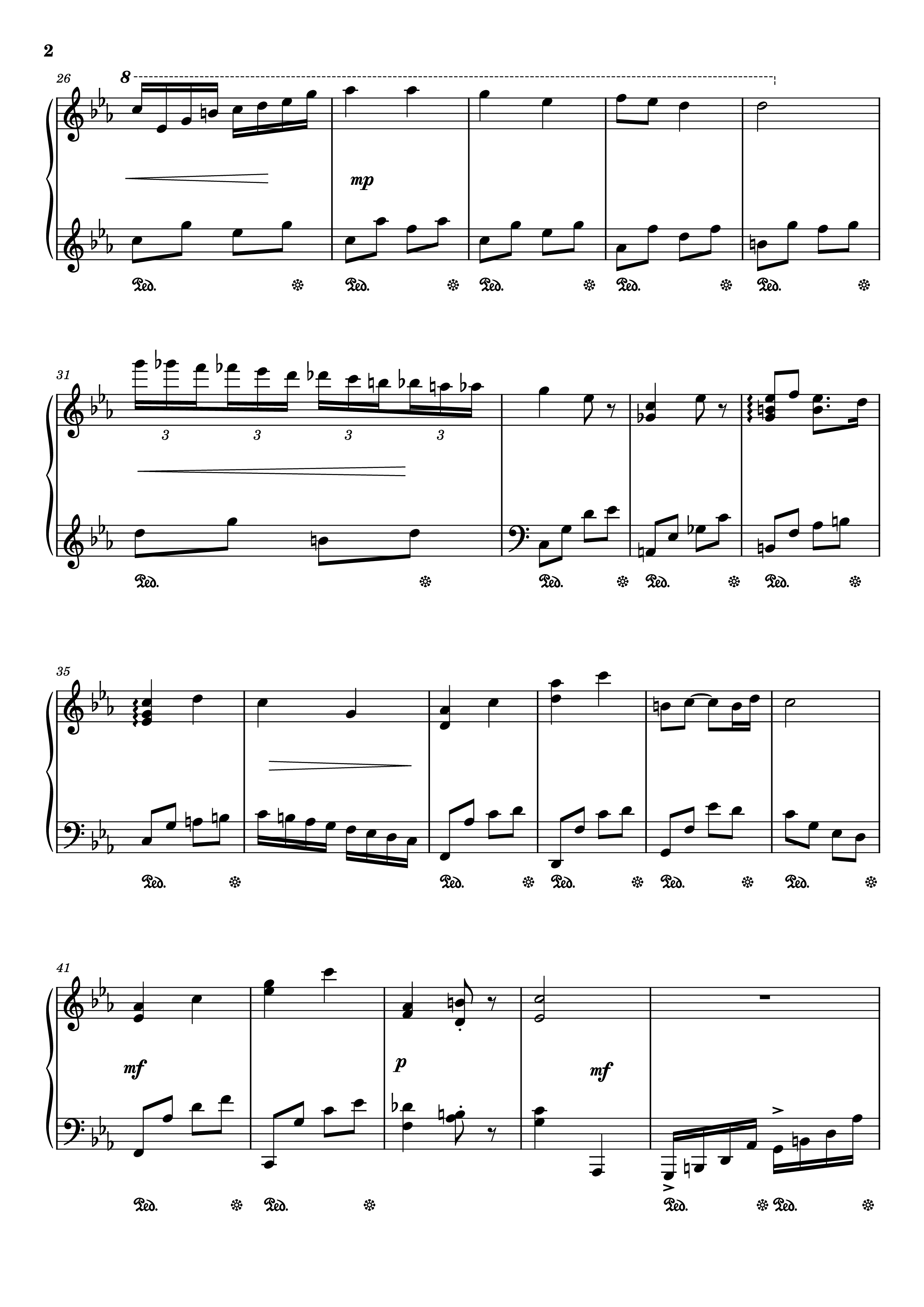 Page 2 of Sheet music PDF Piano Chúc bé ngủ ngon Piano Hay - Lưu Hà An