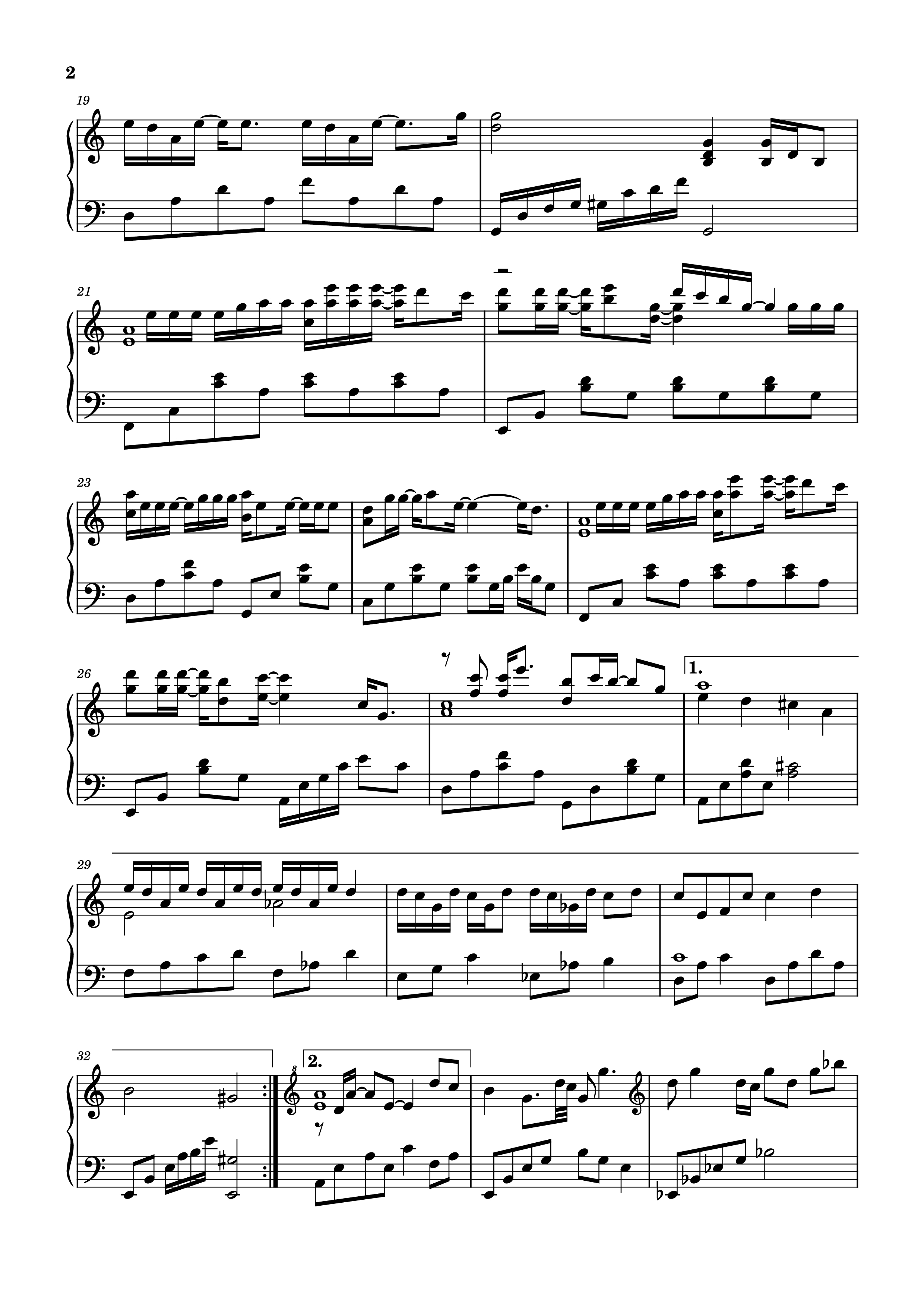 Page 2 of Sheet music PDF Piano 时光洪流 Piano (Dòng thác thời gian) - 程响
