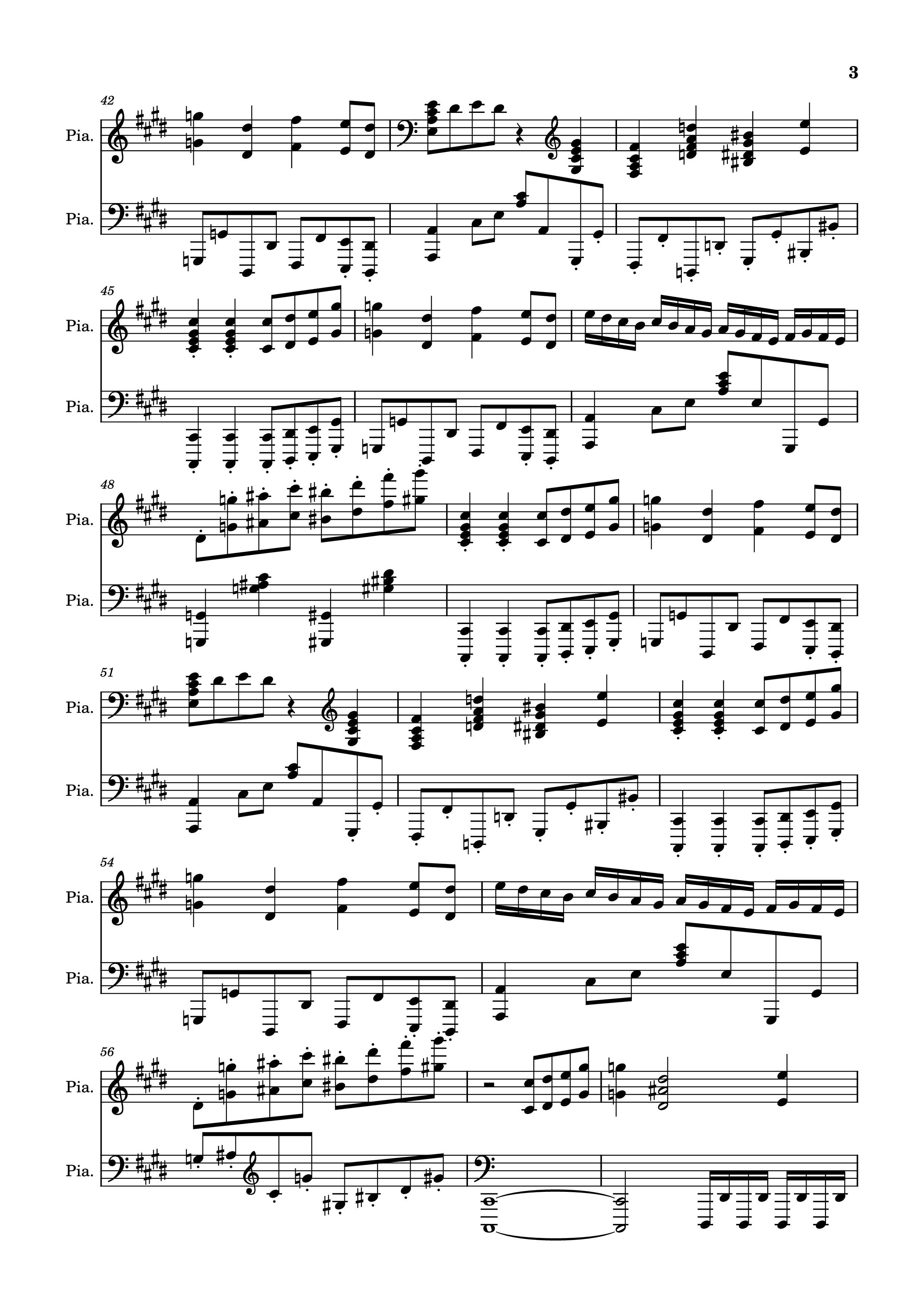 Page 3 of Sheet music PDF Piano Geometry Dash - Skeletal Shenanigans Piano - Undefined