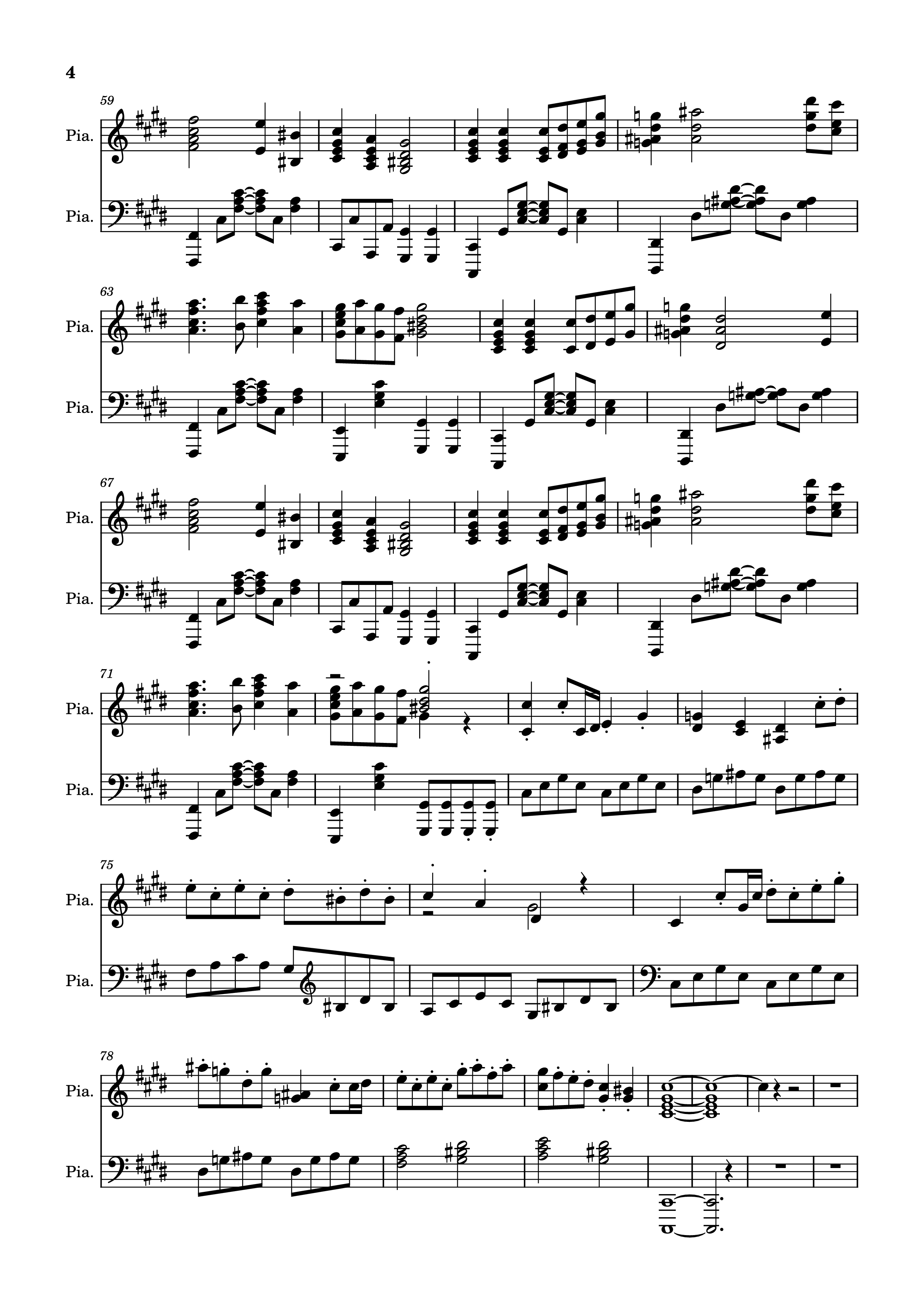 Page 4 of Sheet music PDF Piano Geometry Dash - Skeletal Shenanigans Piano - Undefined