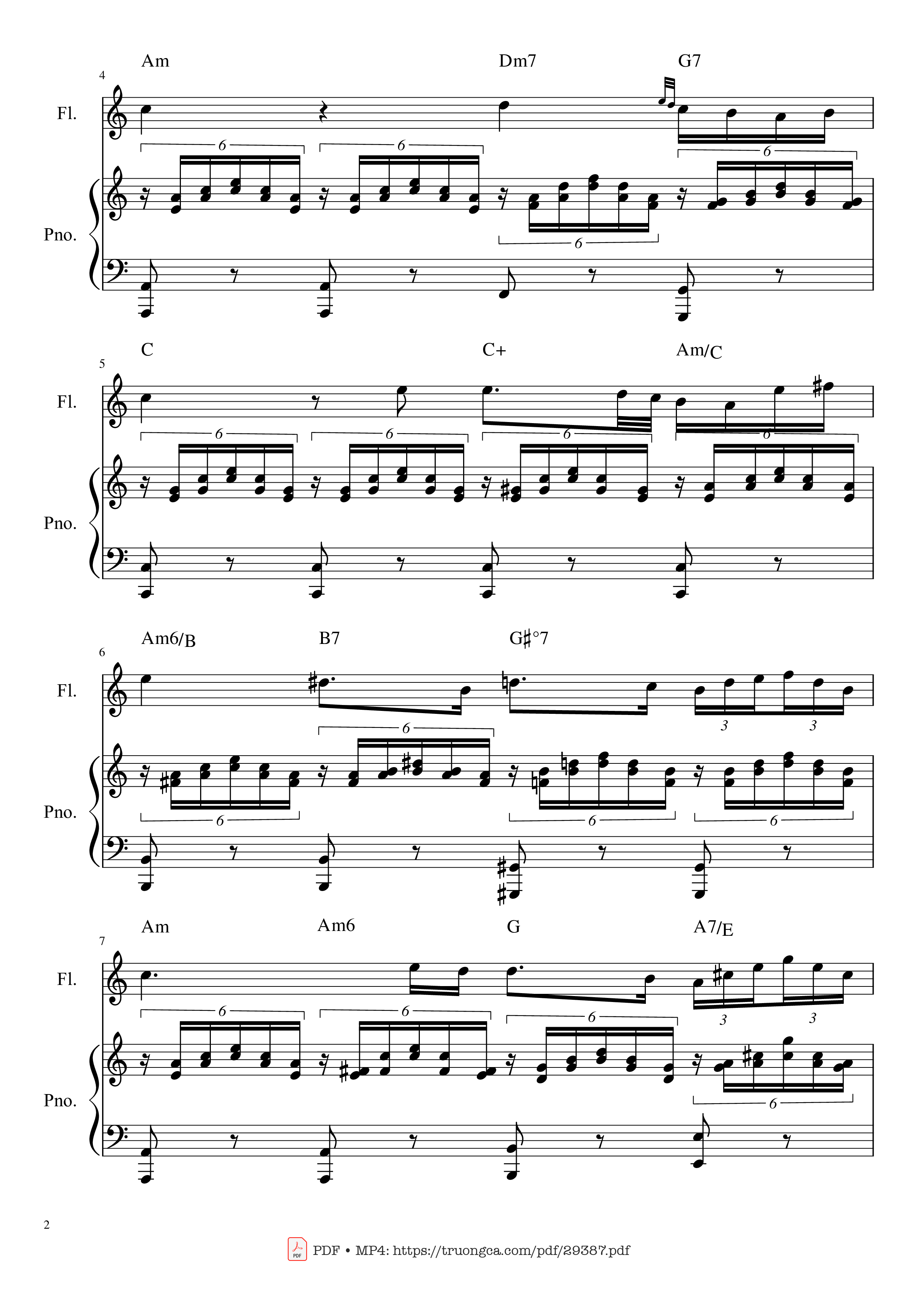 Page 2 of Sheet music PDF Piano Ave Maria Piano - Franz Schubert
