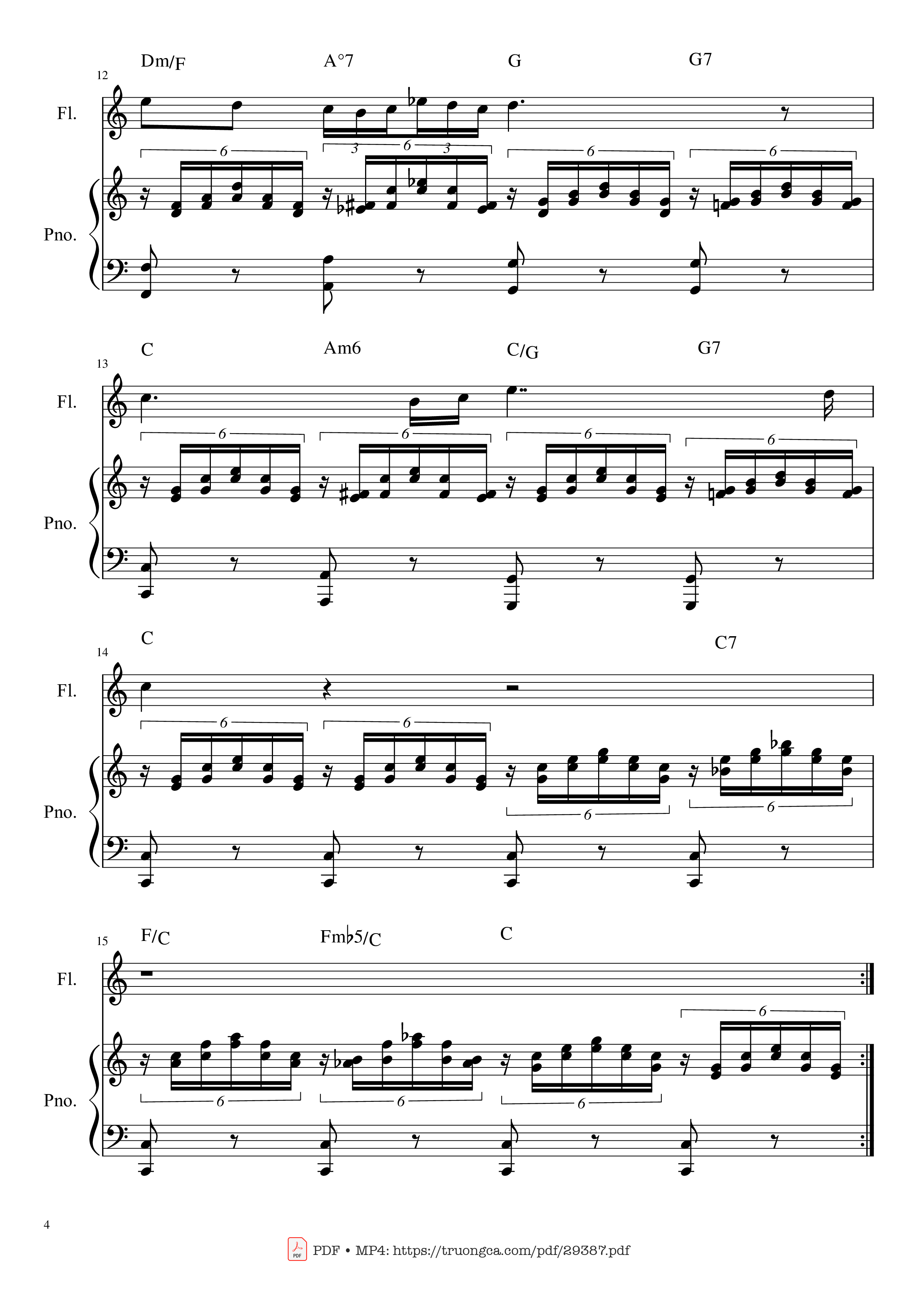 Page 4 of Sheet music PDF Piano Ave Maria Piano - Franz Schubert