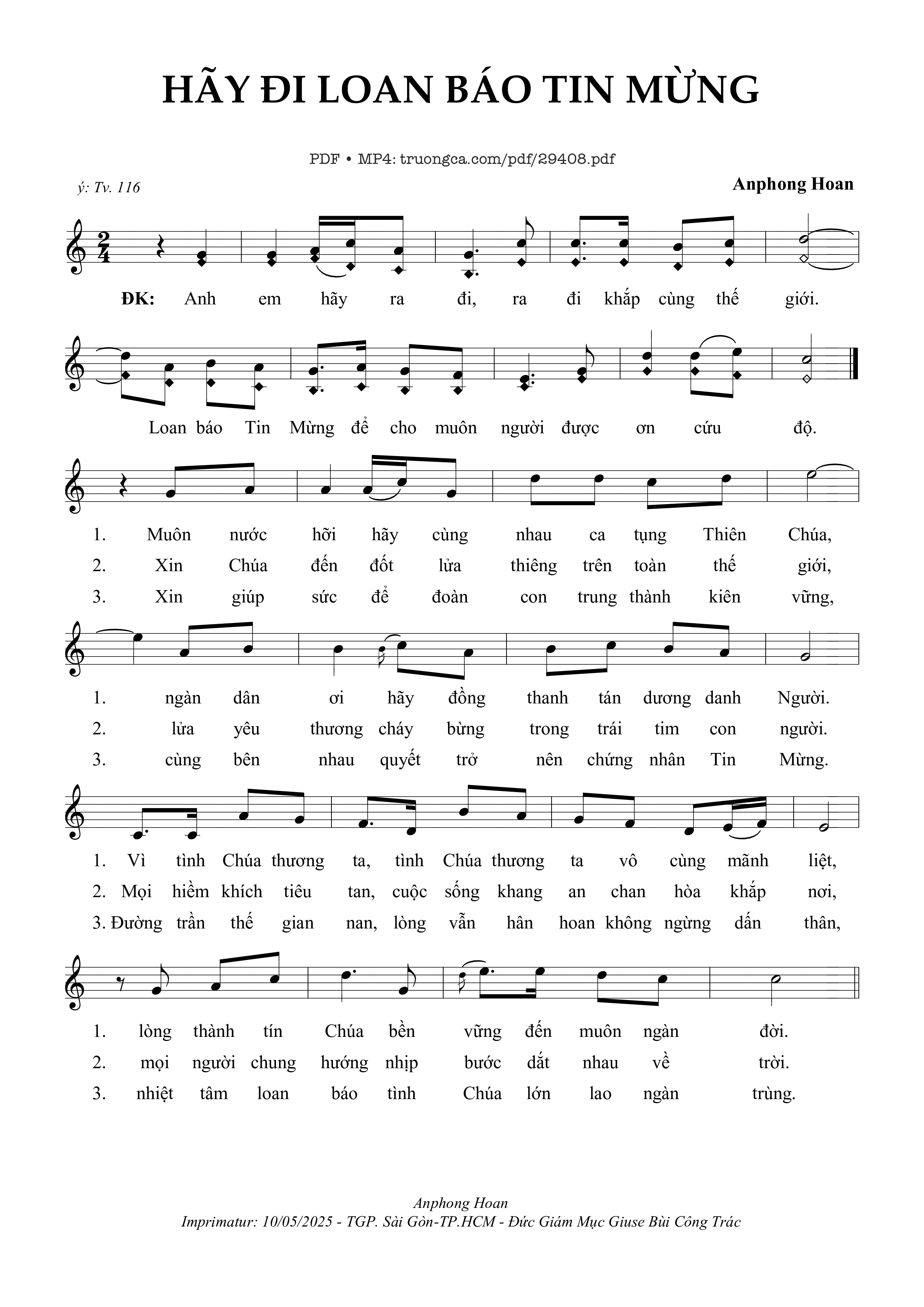 Hãy Đi Loan Báo Tin Mừng