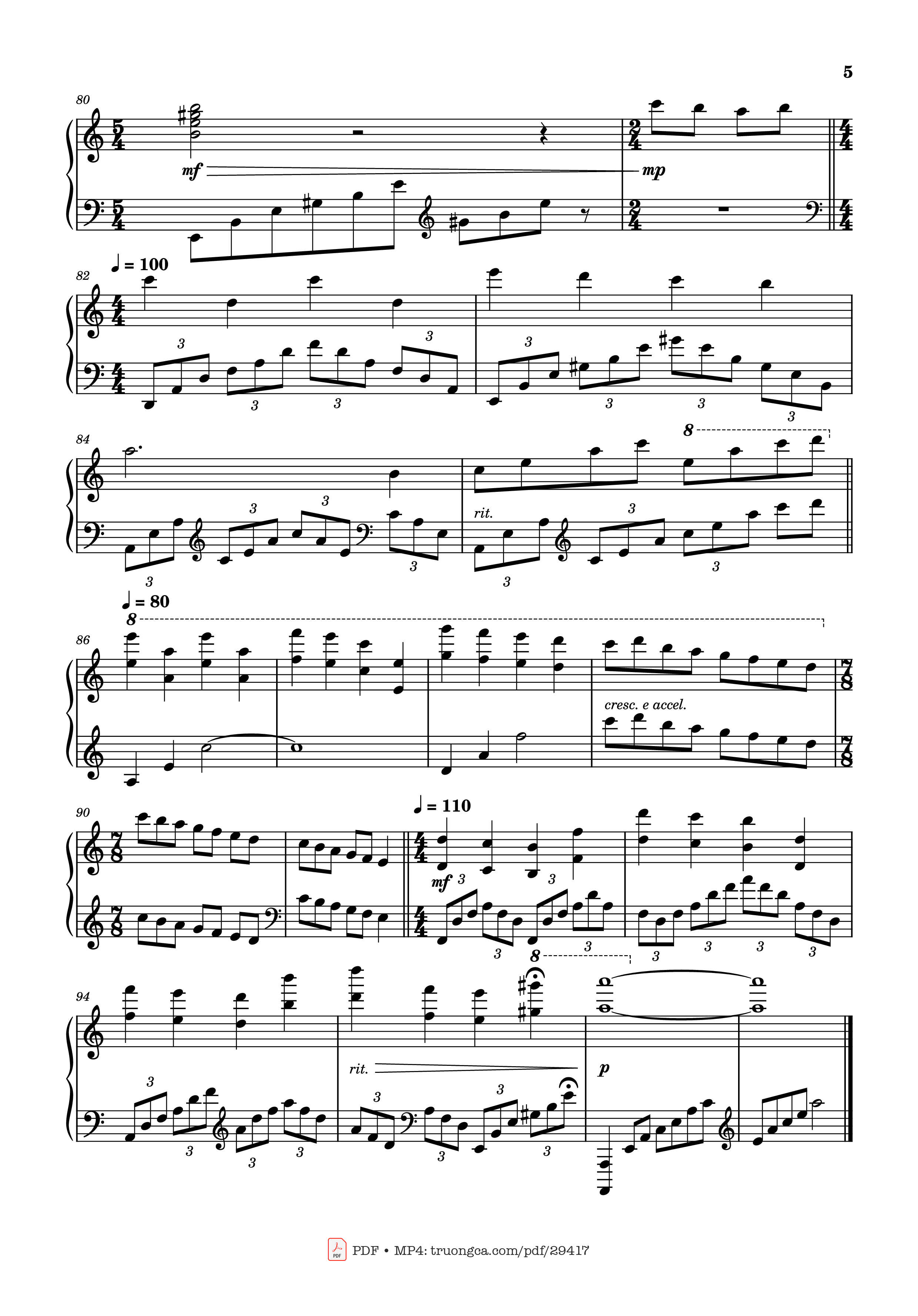 Page 5 of Sheet music PDF Piano Schindler