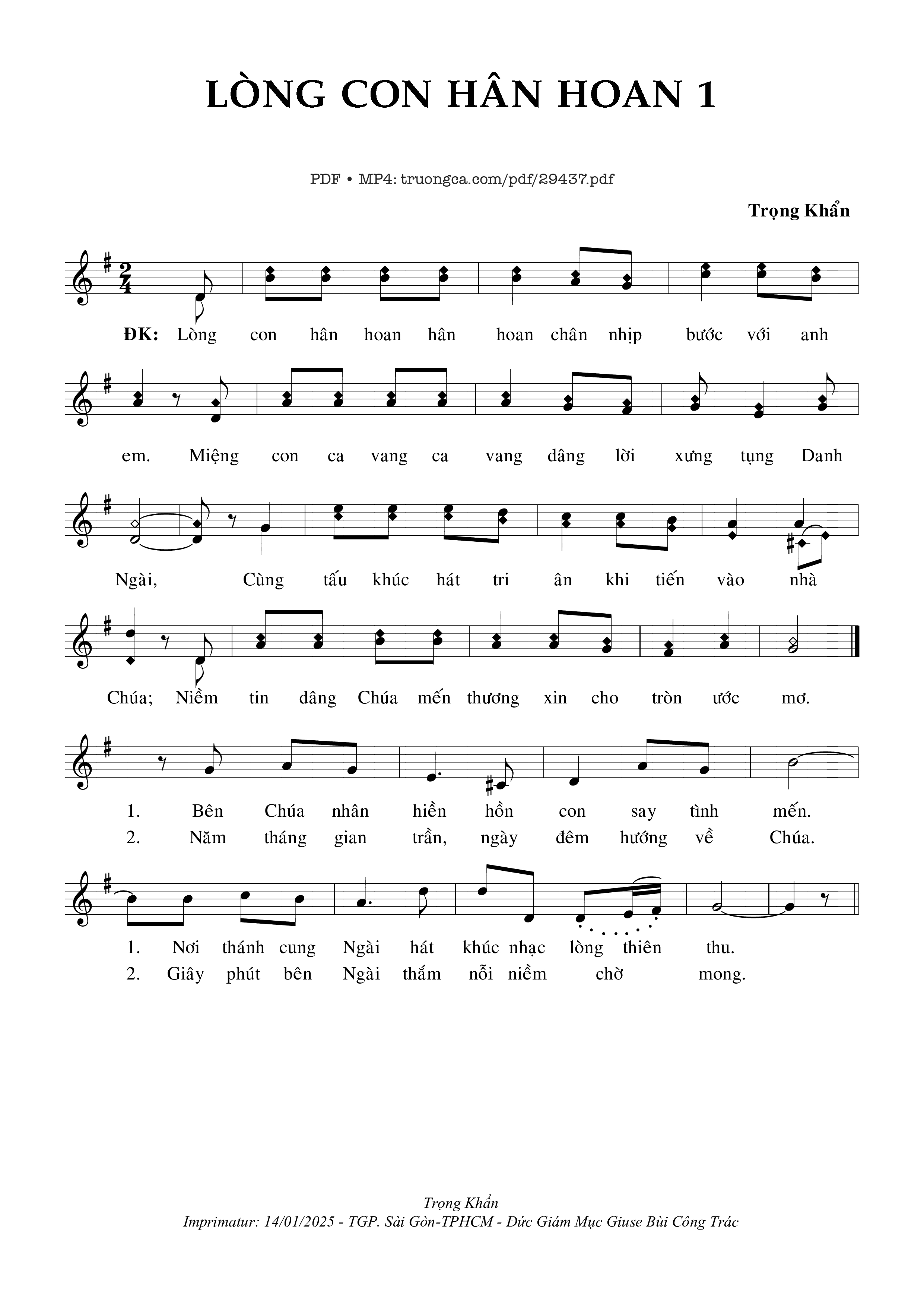 Lòng Con Hân Hoan 1