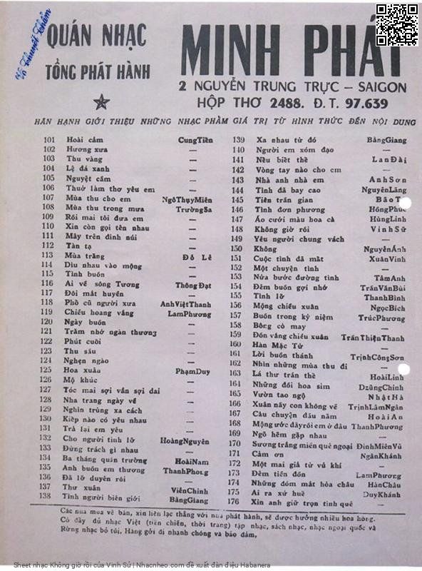 Page 4 of Sheet music PDF Không giờ rồi - Vinh Sử